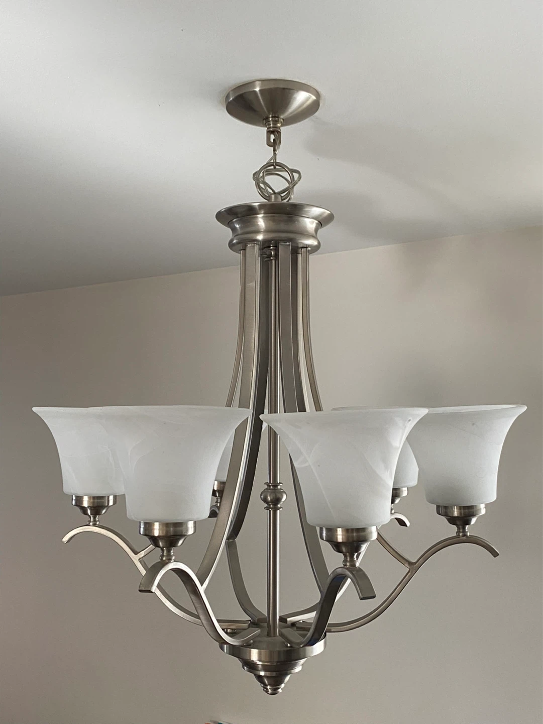 5-Light Brushed Nickel Chandelier - photo 2