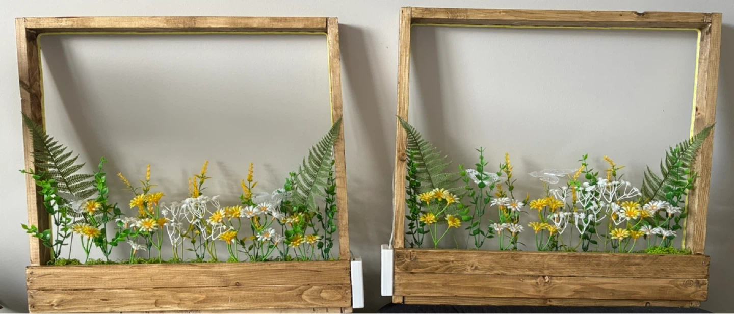 Handmade Botanical Art with Lights - photo 3