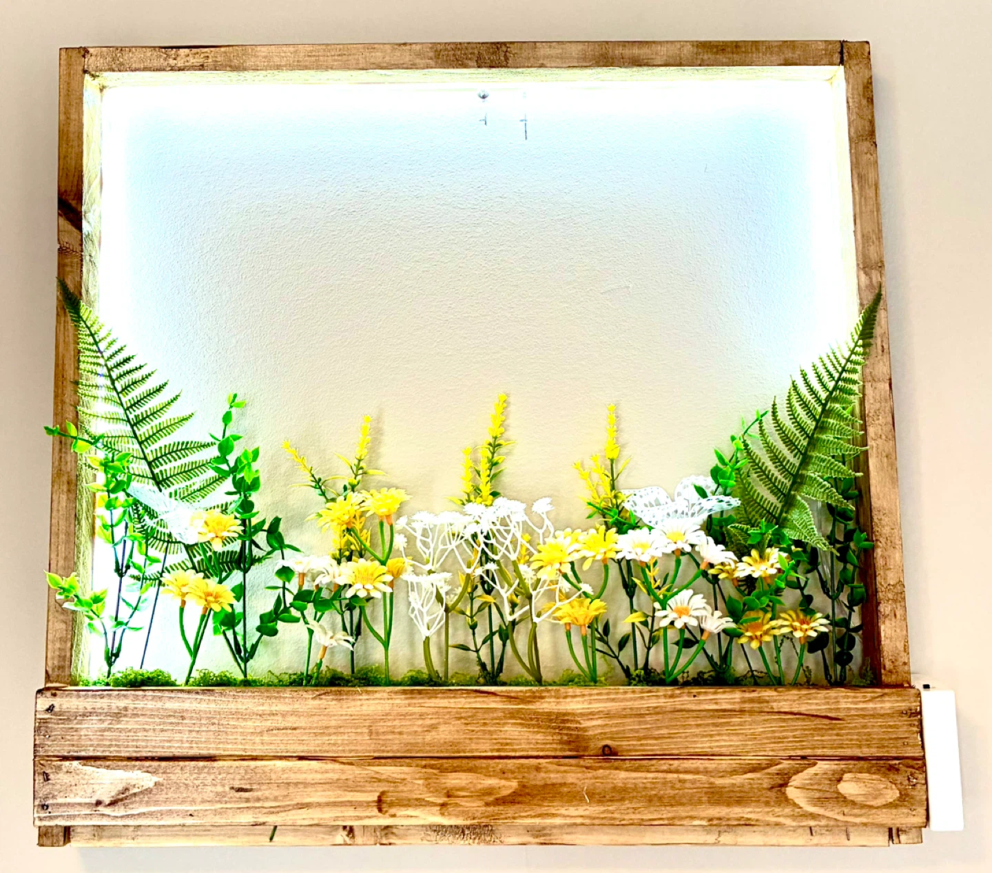 Handmade Botanical Art with Lights