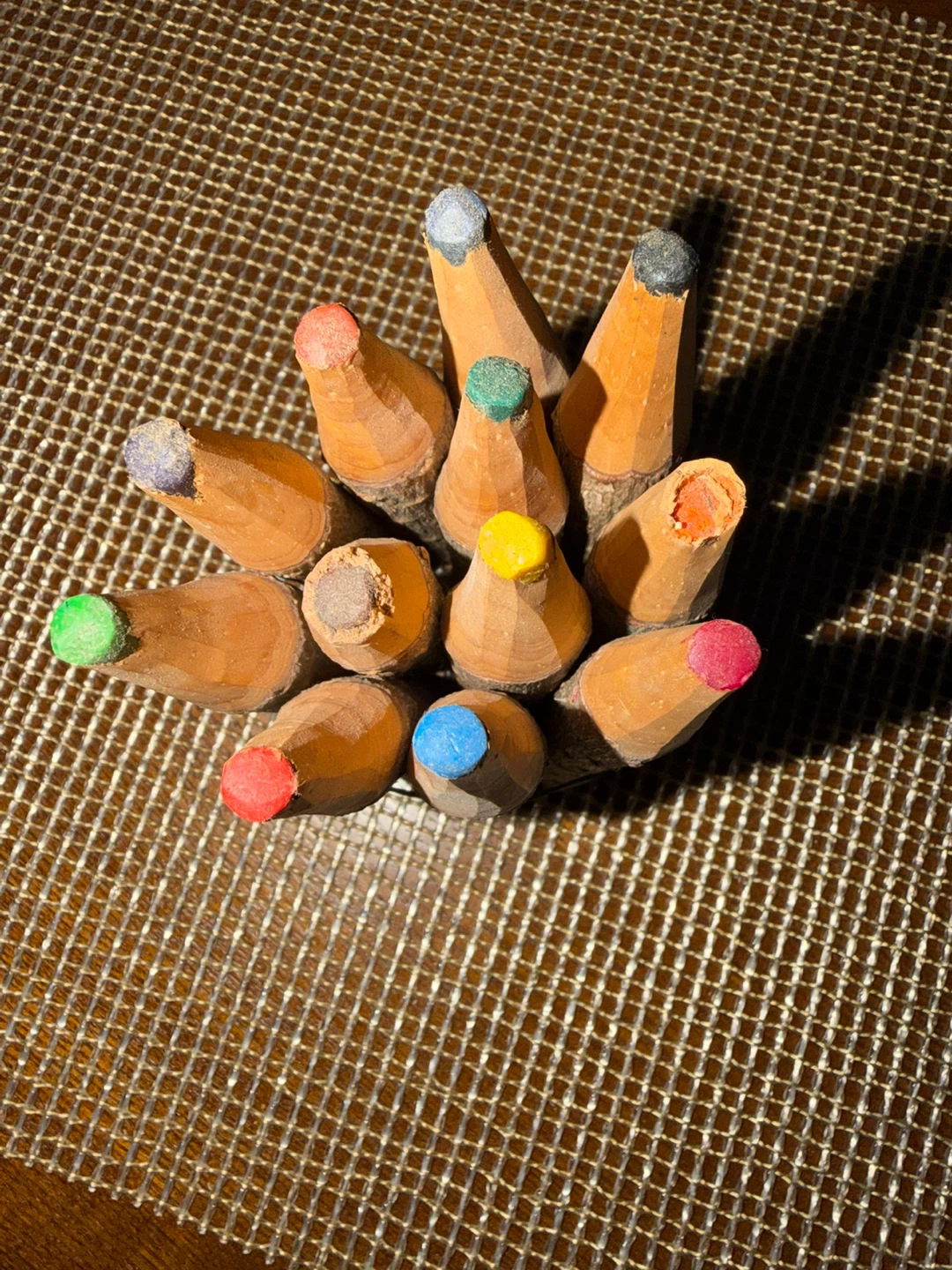 Set of 12 Colored Pencils - Wooden Tree Branch Style - photo 2