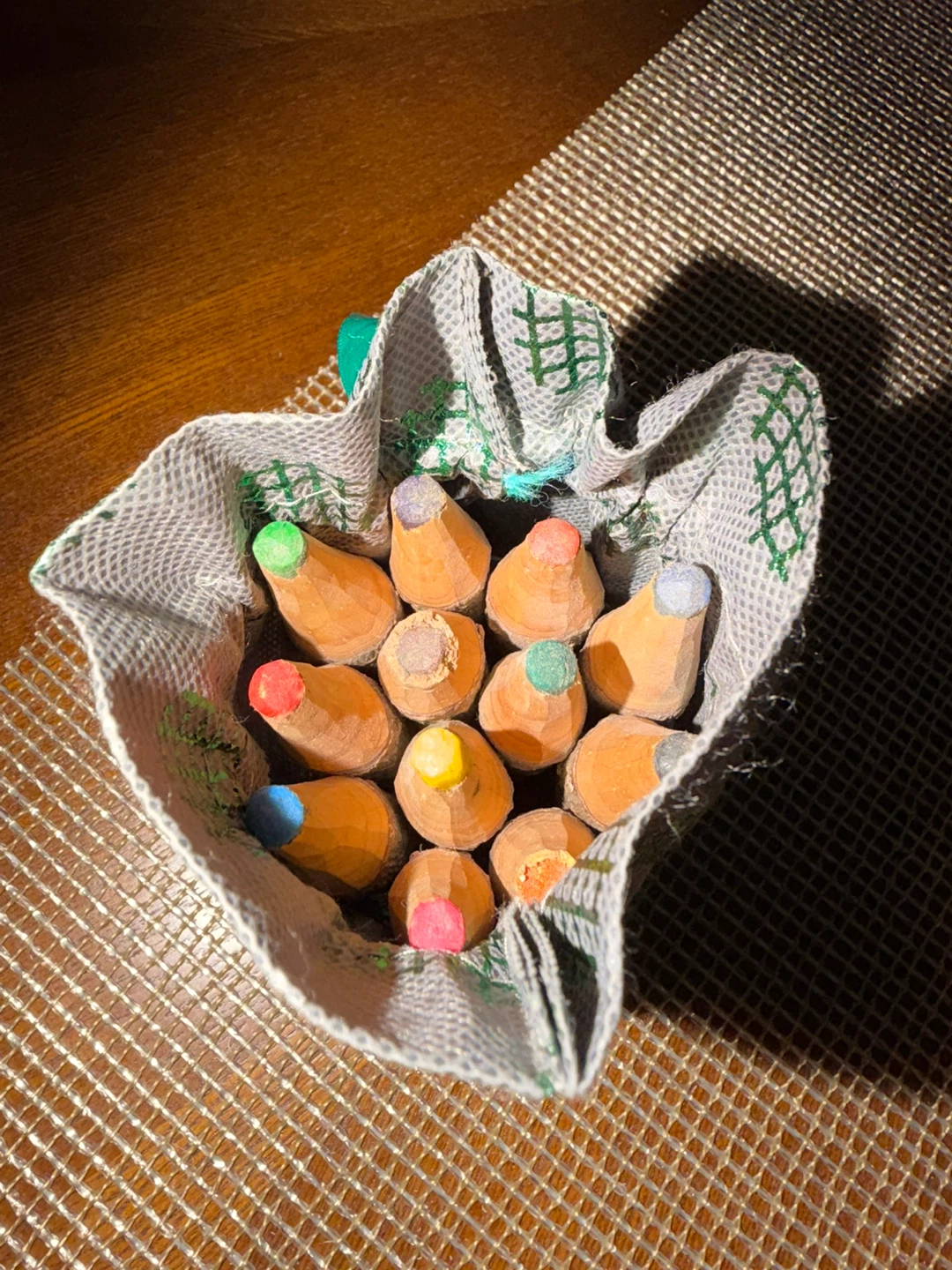 Set of 12 Colored Pencils - Wooden Tree Branch Style - photo 5