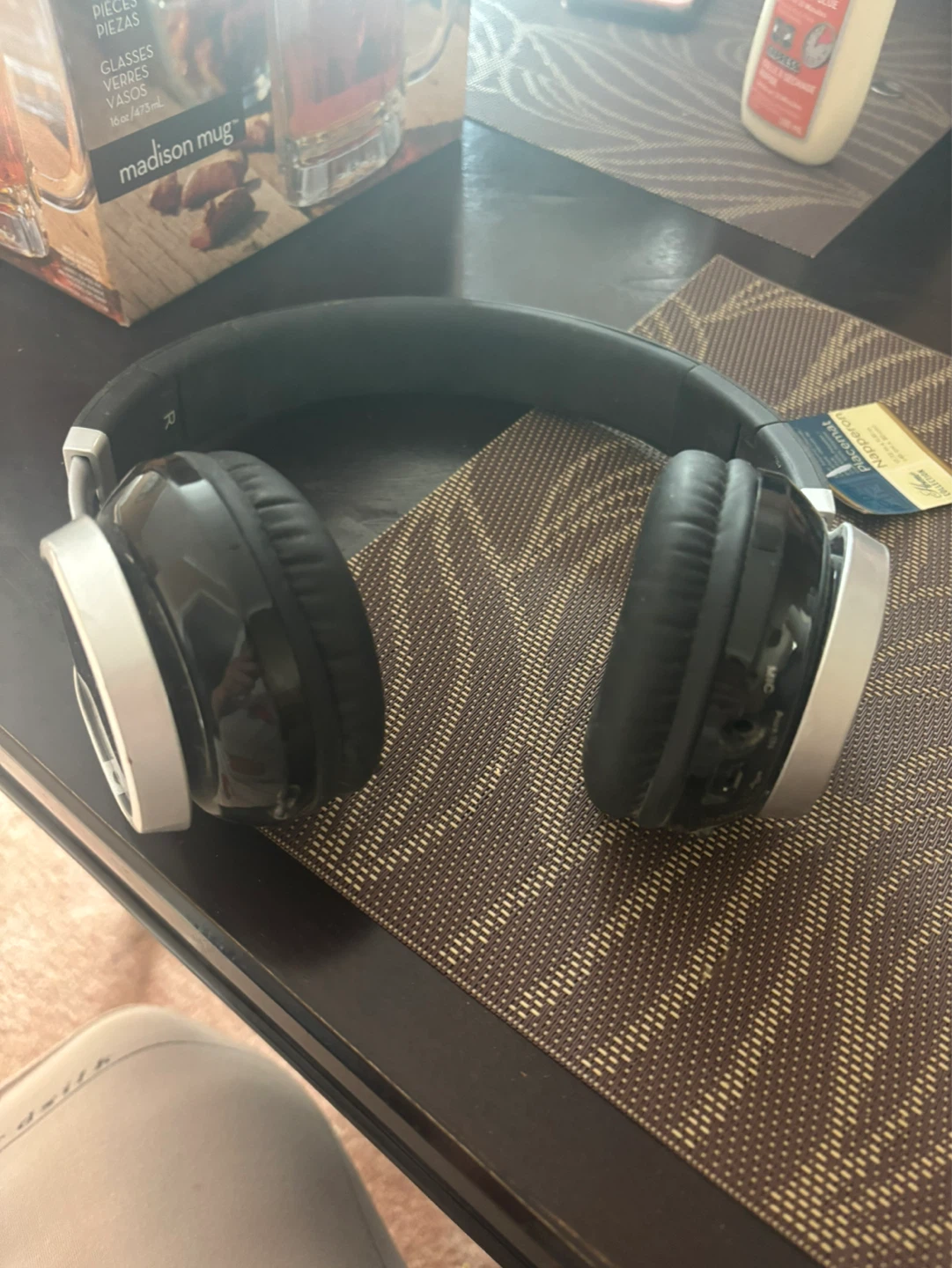 Black and Silver Over-Ear Headphones