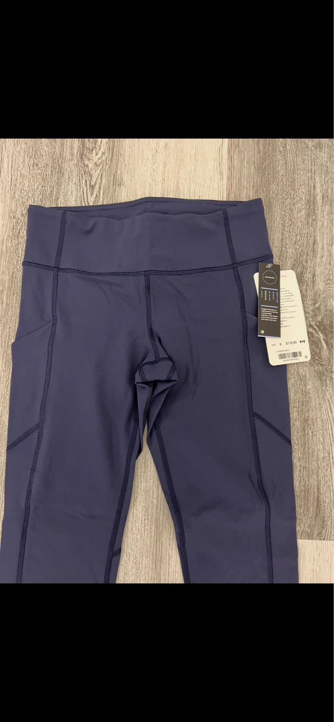 Lululemon Speed Tight V-Blissful Navy Blue Leggings Size 6 - photo 2