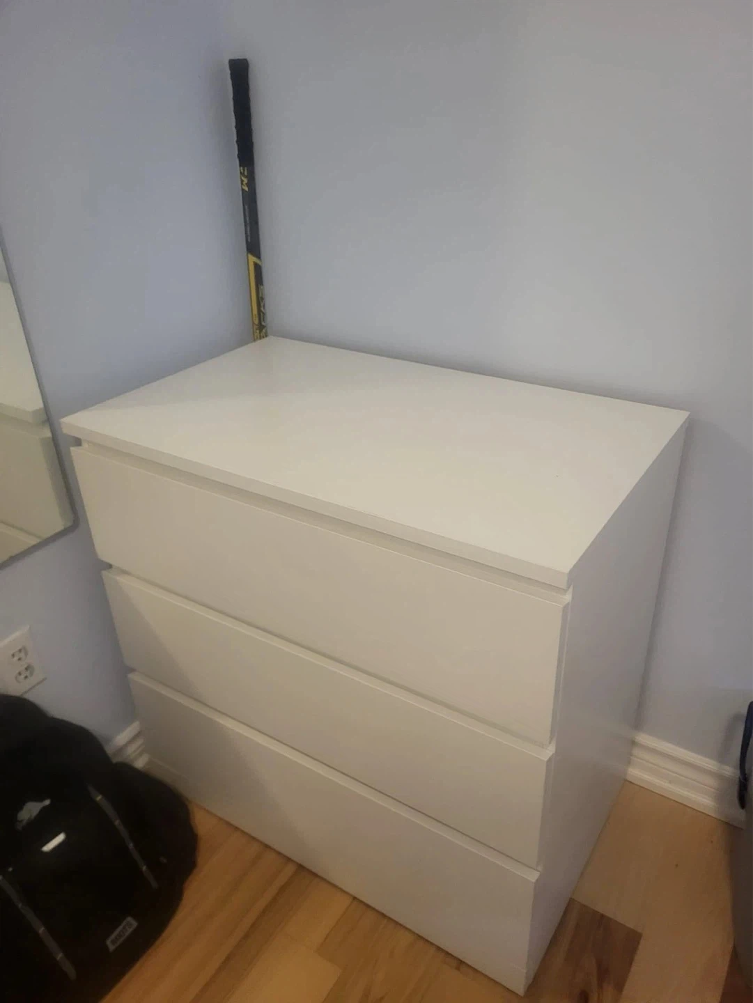 IKEA white 3-Drawer Dresser