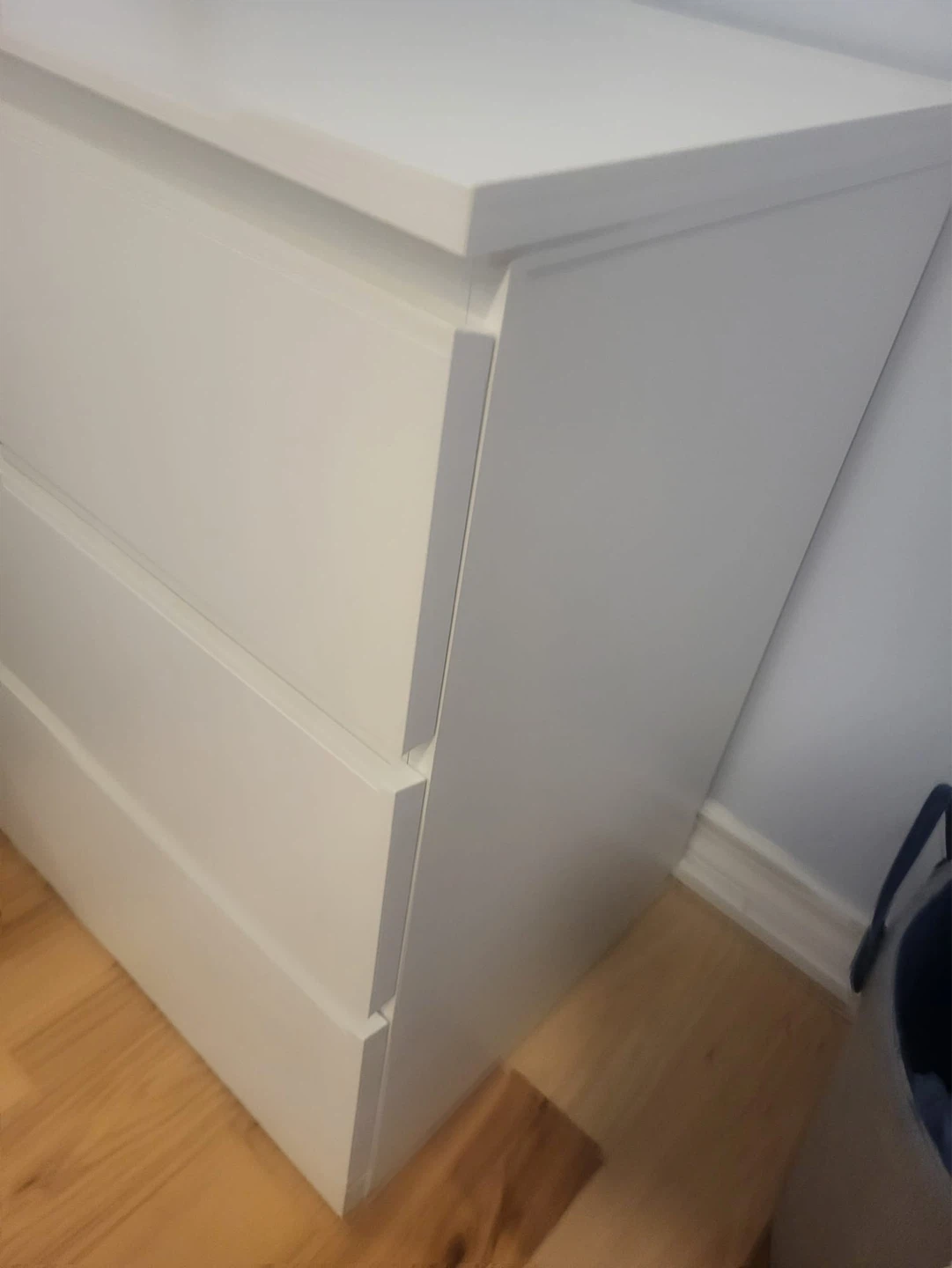IKEA white 3-Drawer Dresser - photo 2