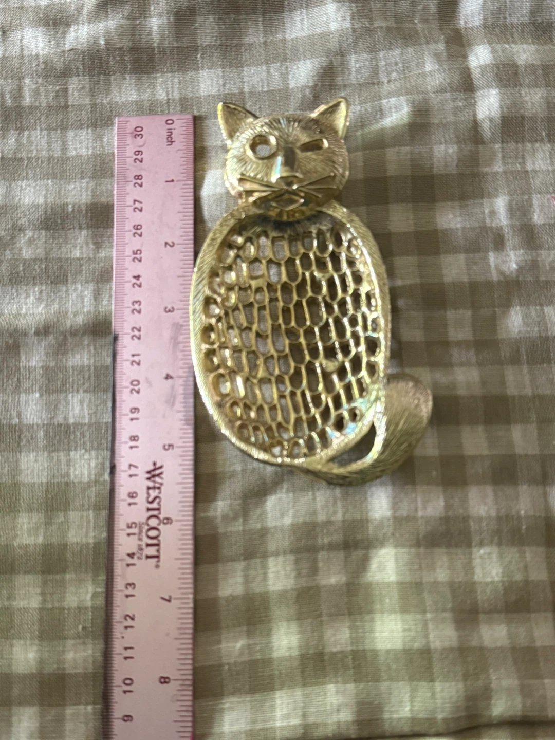 Vintage cat trinket dish