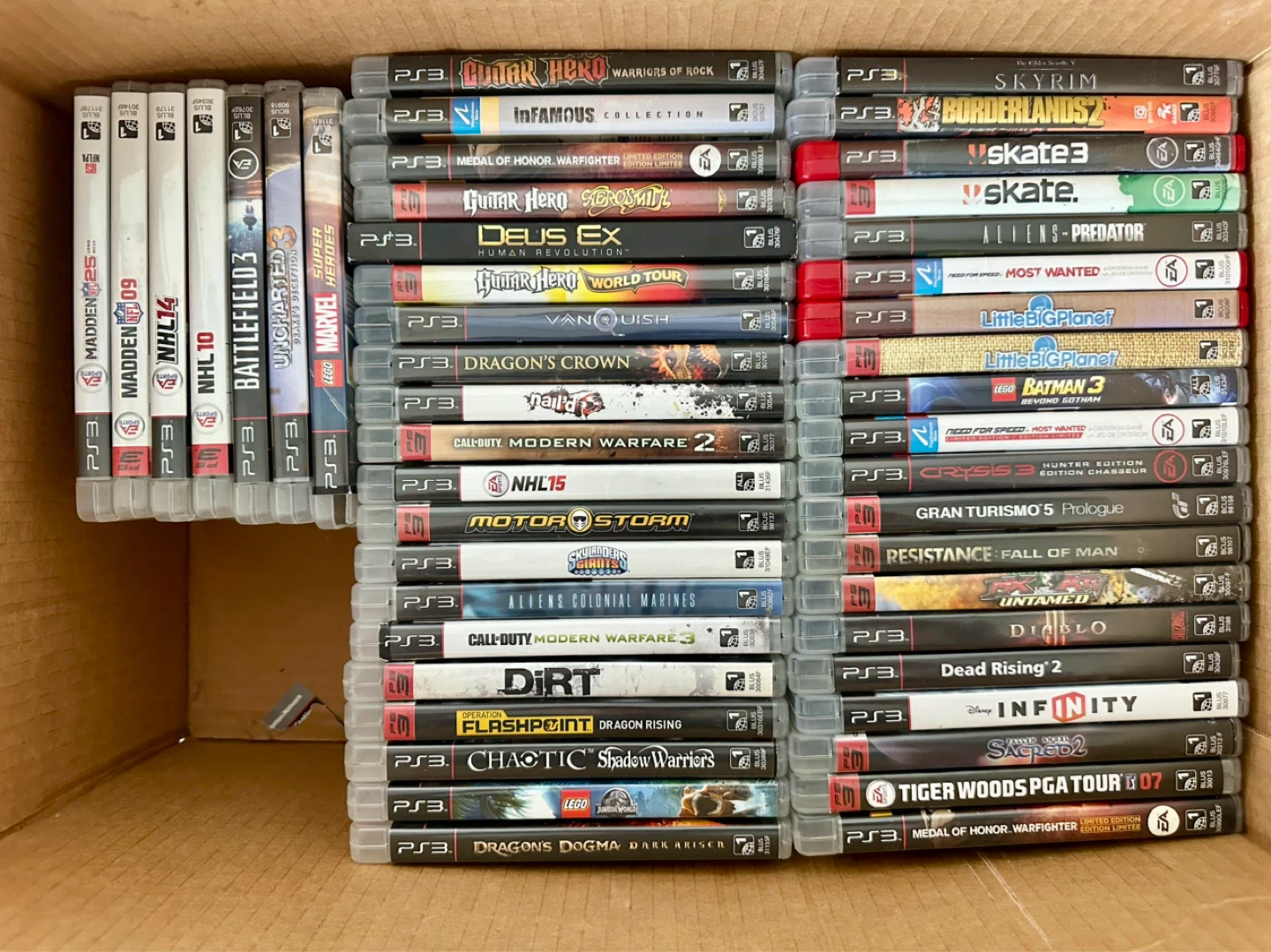 Large PS3 Video Game Collection 52 PS3 and 2 PS4