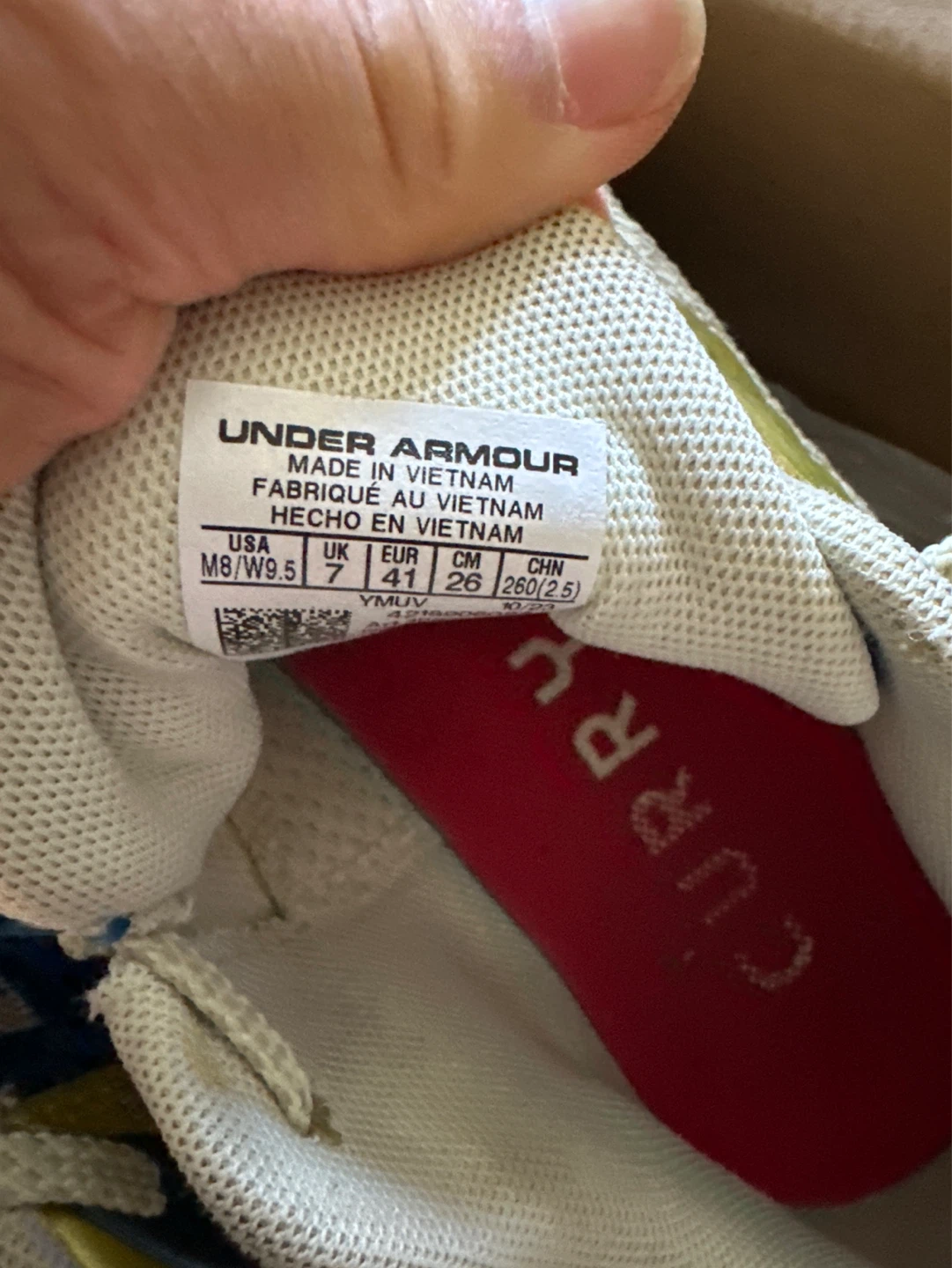 Under Armour Curry Men's Basketball Shoes M8/W9.5 - photo 2