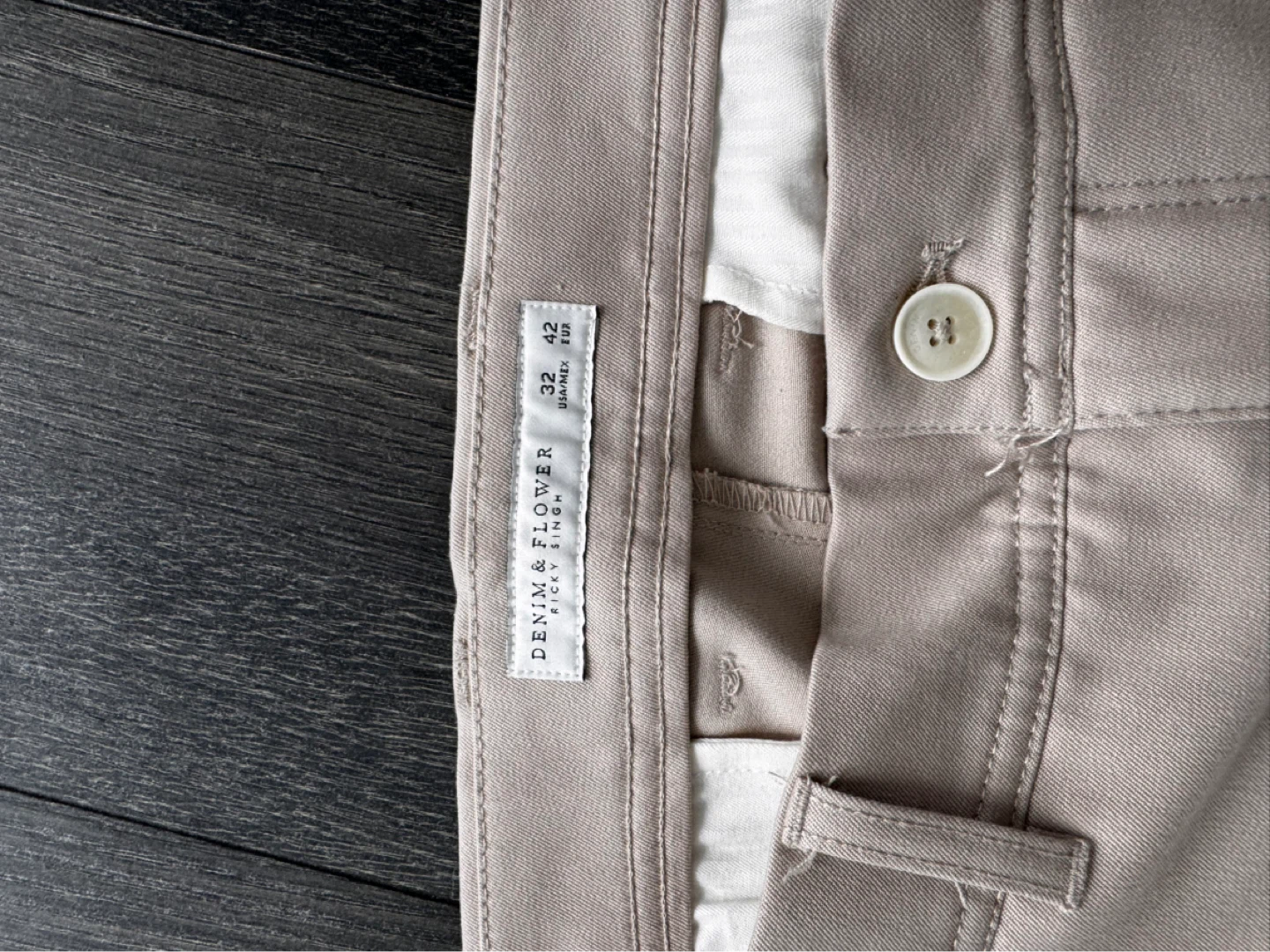 DENIM & FLOWER Men's Khaki Pants - Size 32x42 - photo 2