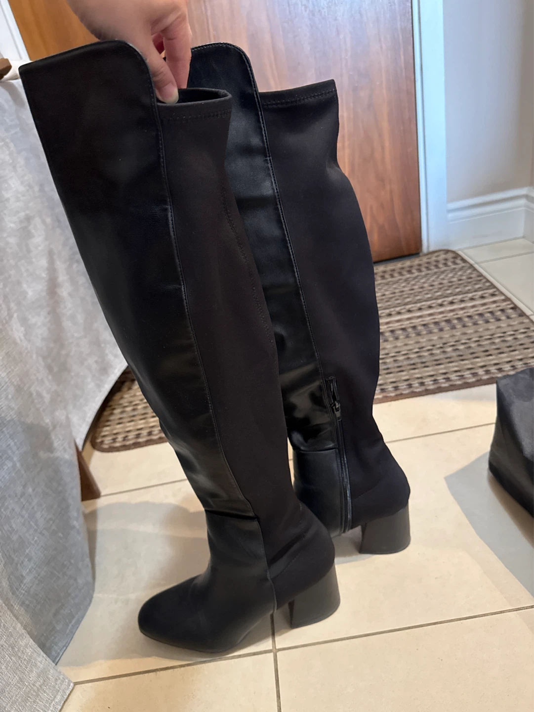 Black Over-the-Knee Boots - photo 2