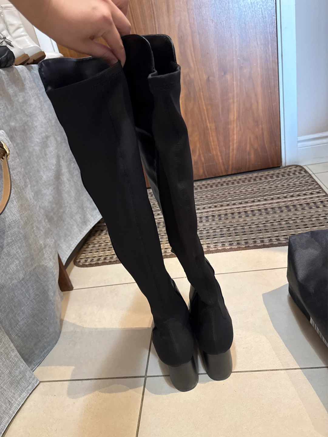 Black Over-the-Knee Boots - photo 3