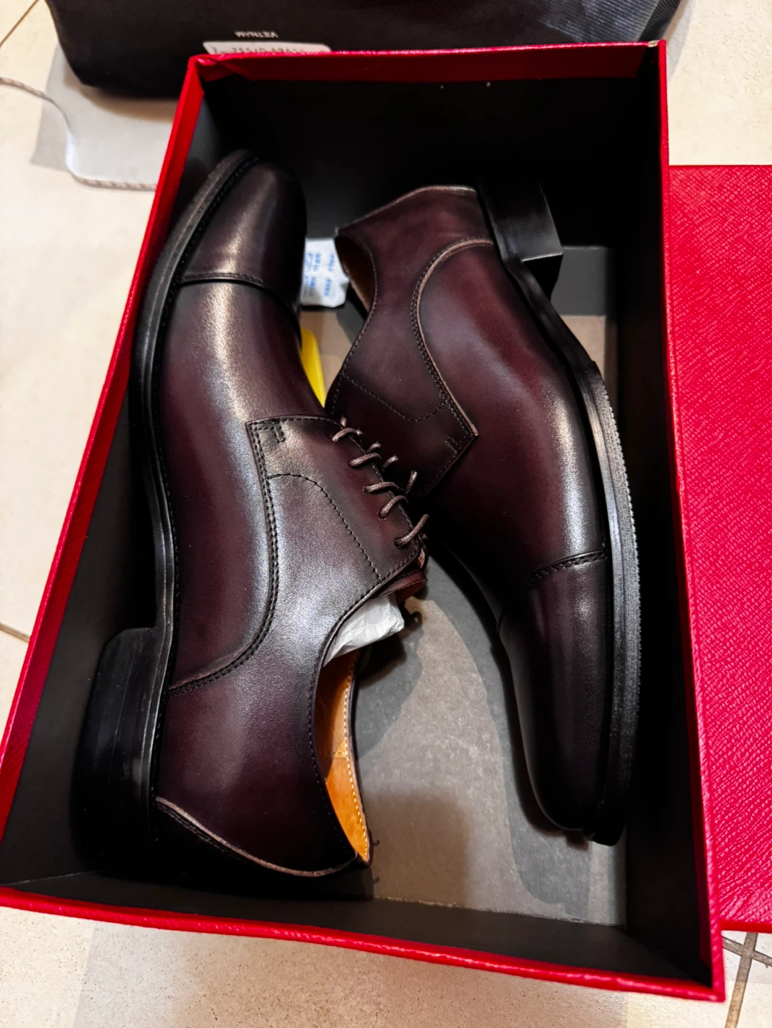 BRUTON DANIEL Men's Cap Toe Oxford Shoes