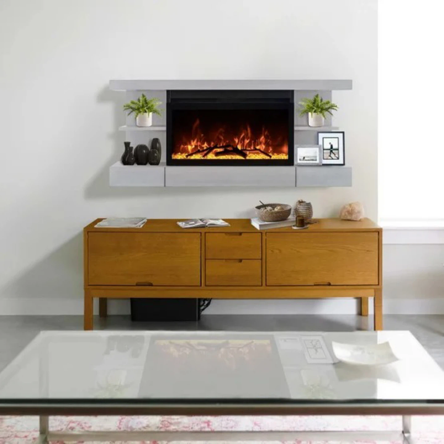 Floating Mantel Fireplace - photo 3
