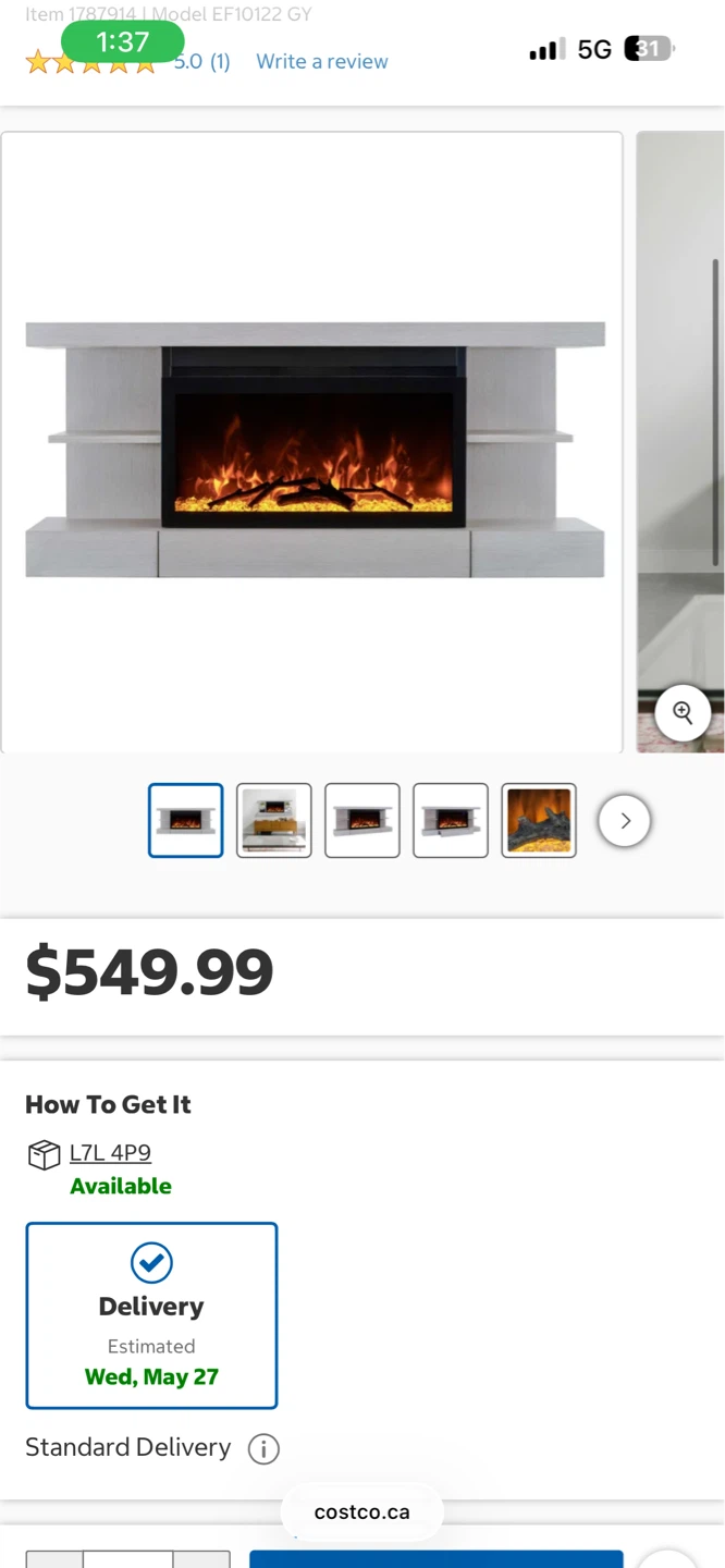 Floating Mantel Fireplace - photo 2