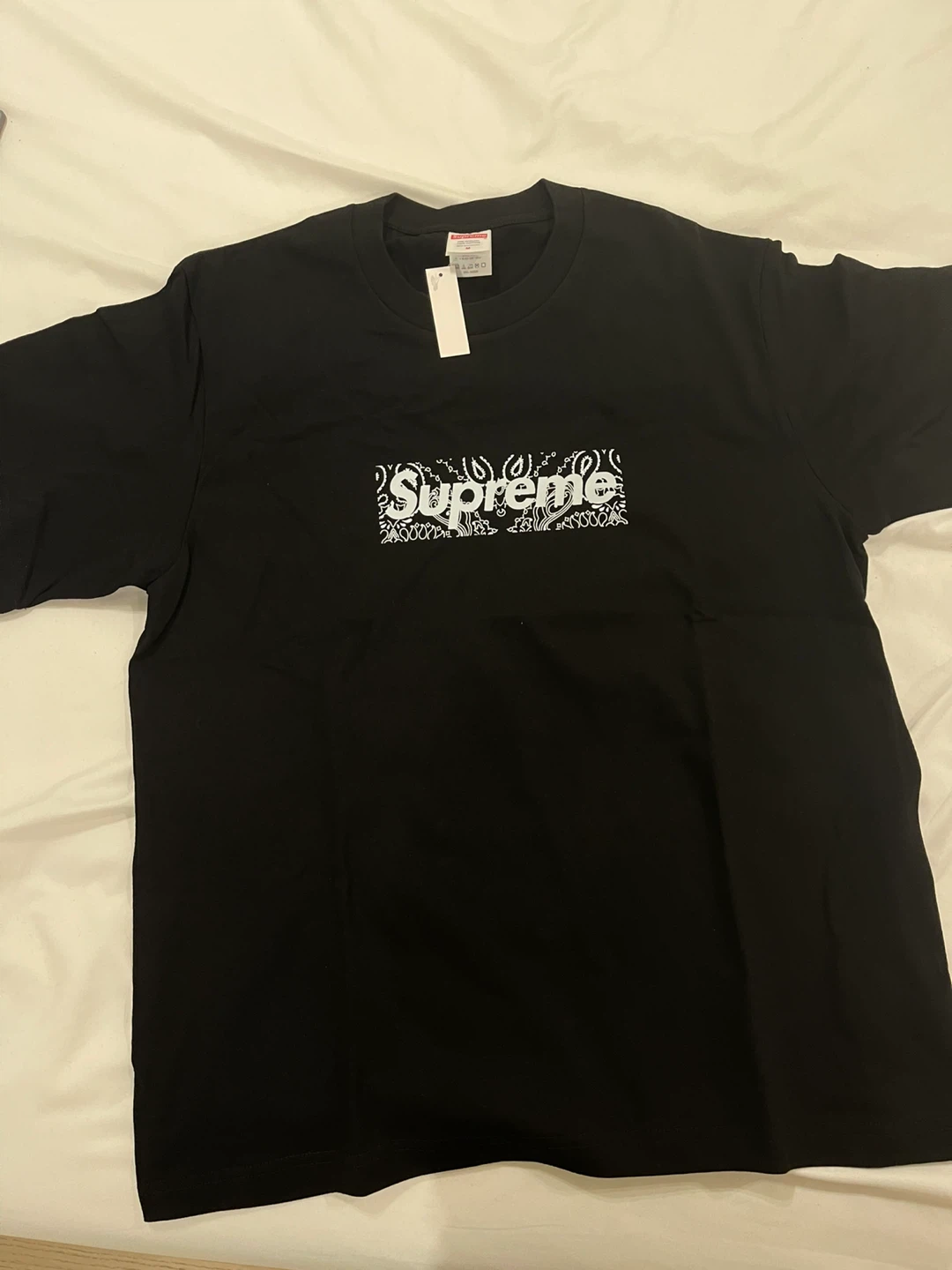 Supreme Bandana Box Logo T-Shirt - Black - Medium