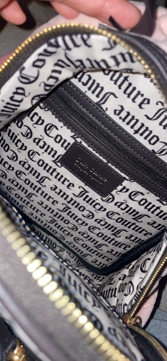 Juicy Couture Pink Quilted Velour Mini Backpack - photo 5