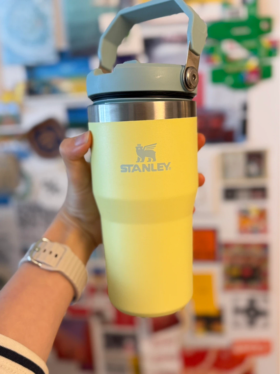Brand new Stanley Yellow Tumbler with Straw