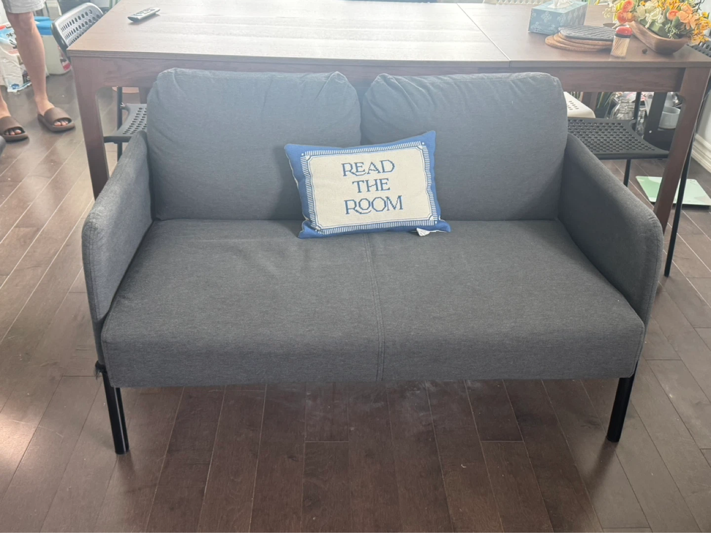 IKEA GLÖSTAD Loveseat - Knisa Dark Grey