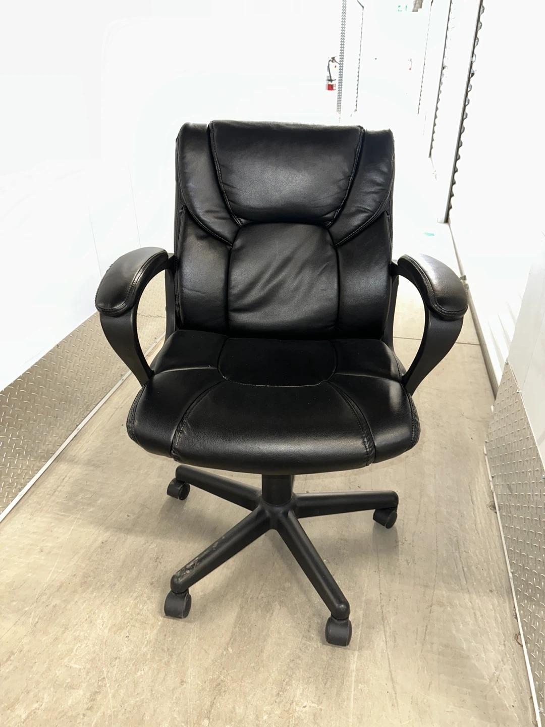 Black Office Chair and Stool - photo 4