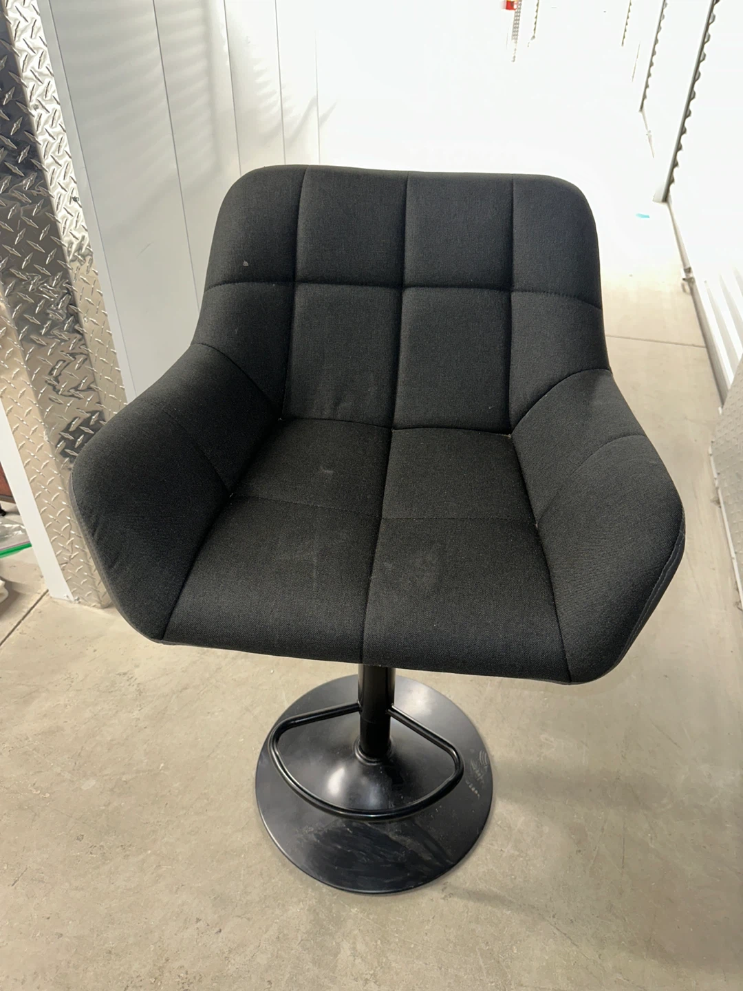 Black Office Chair and Stool - photo 3