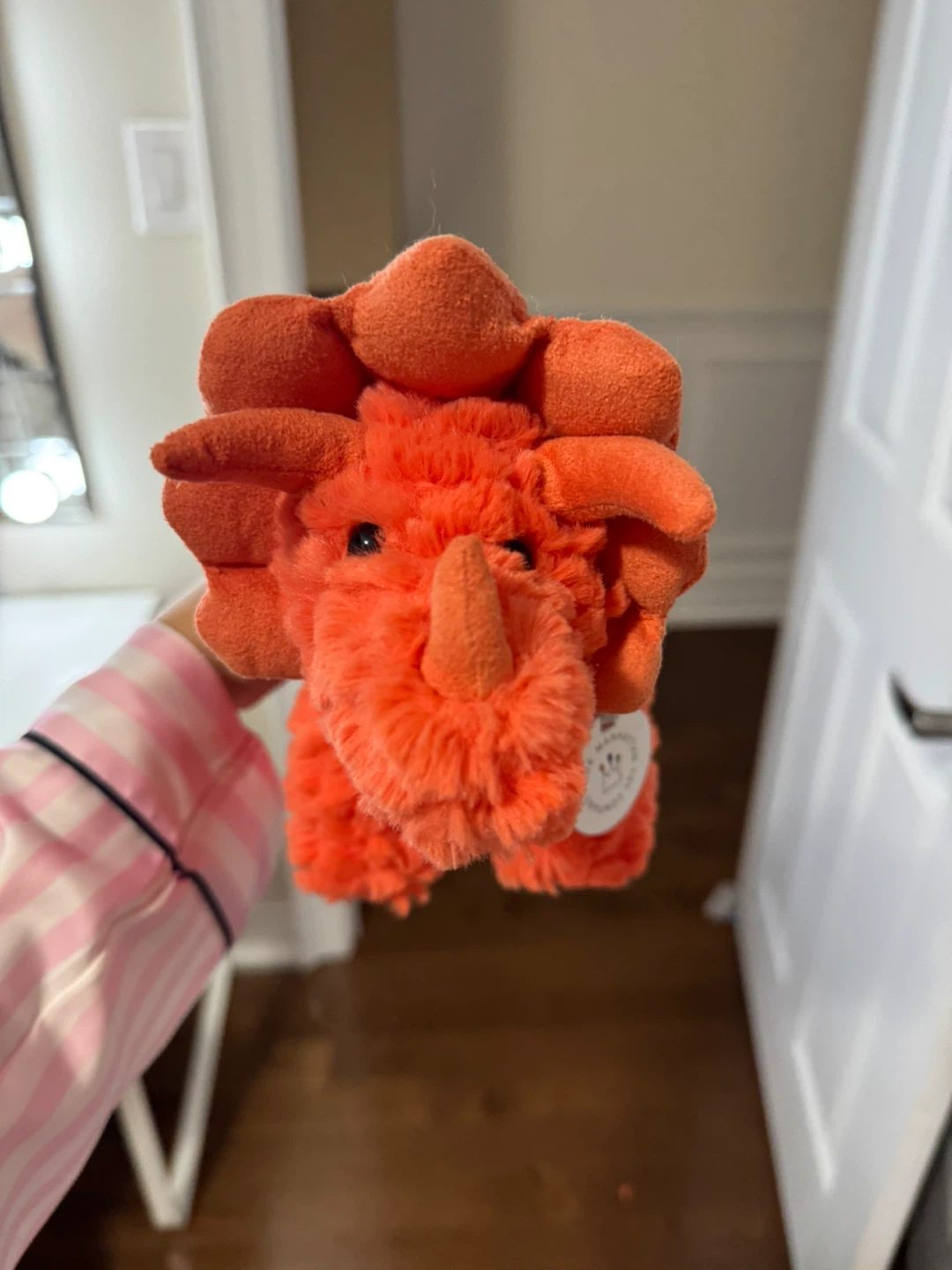 Orange Triceratops Plush Toy - photo 2