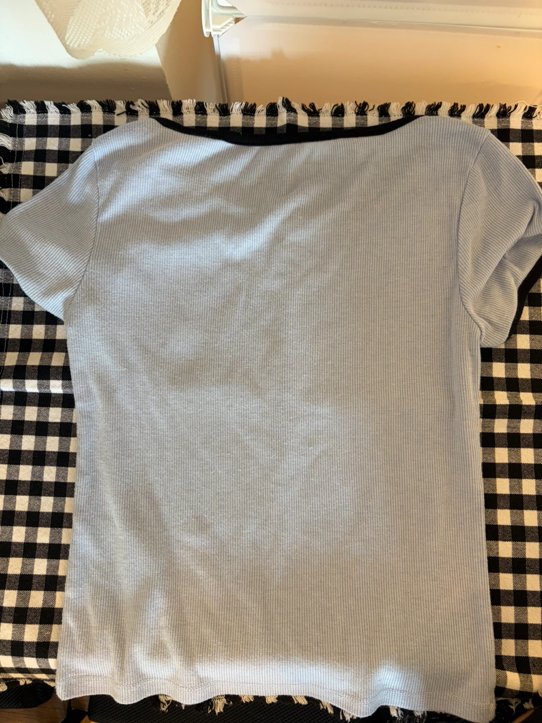Guess Baby Blue Ribbed Baby Tee - photo 2