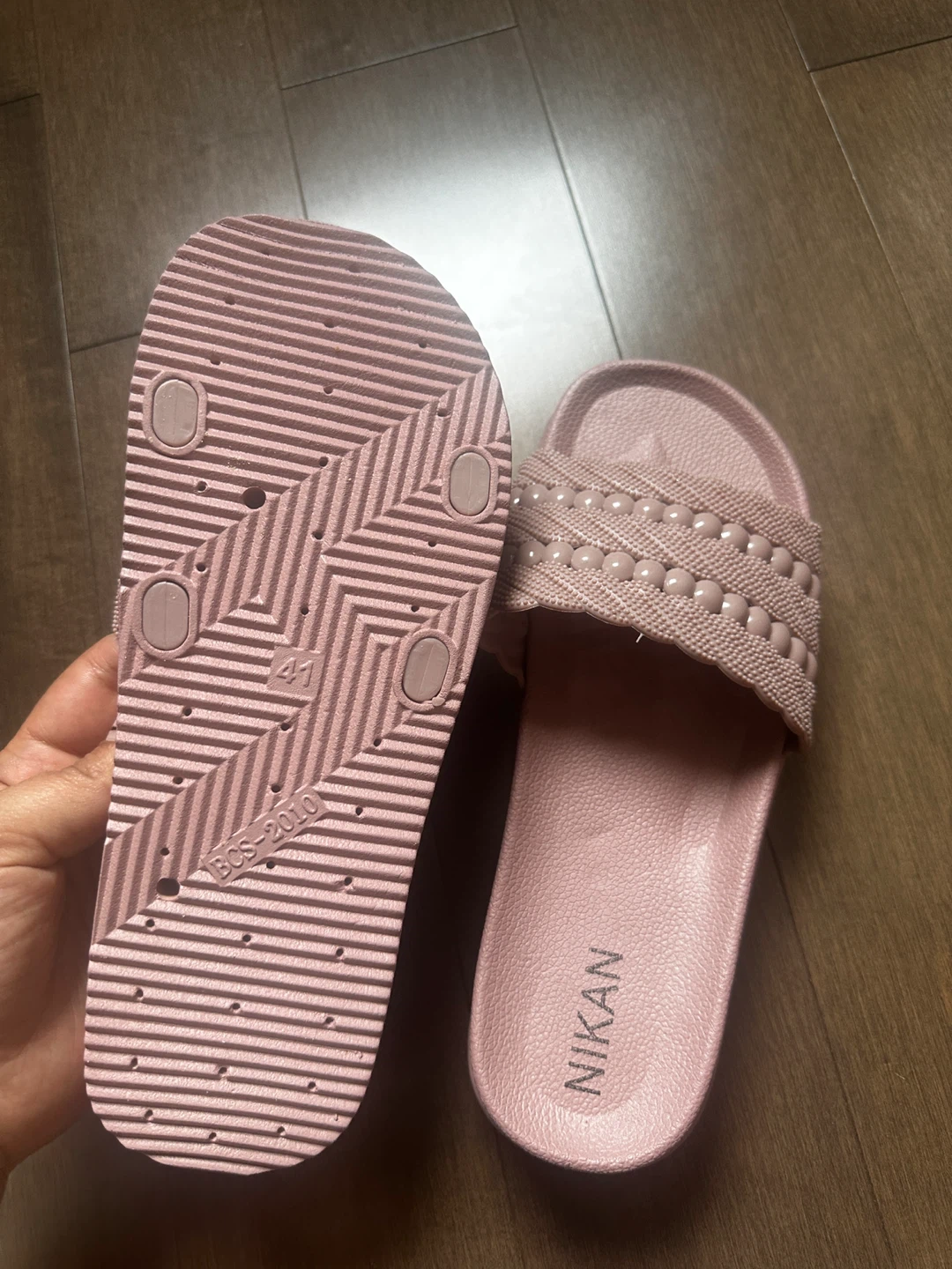 NIKAN Pink Slides Size 41 - photo 2