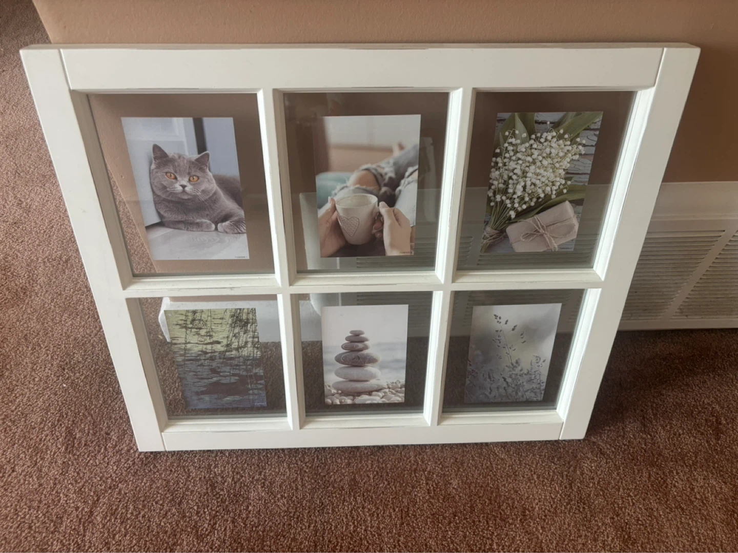 White 6-Photo Collage Frame