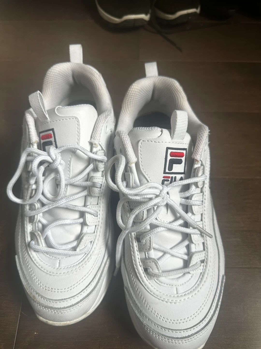 White Fila Disruptor II Sneakers