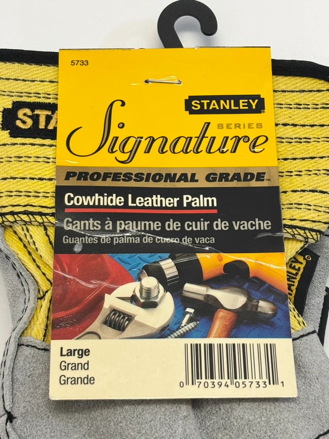 Work gloves by Stanley Pro Grade Cowhide Leather Work-Large - photo 2