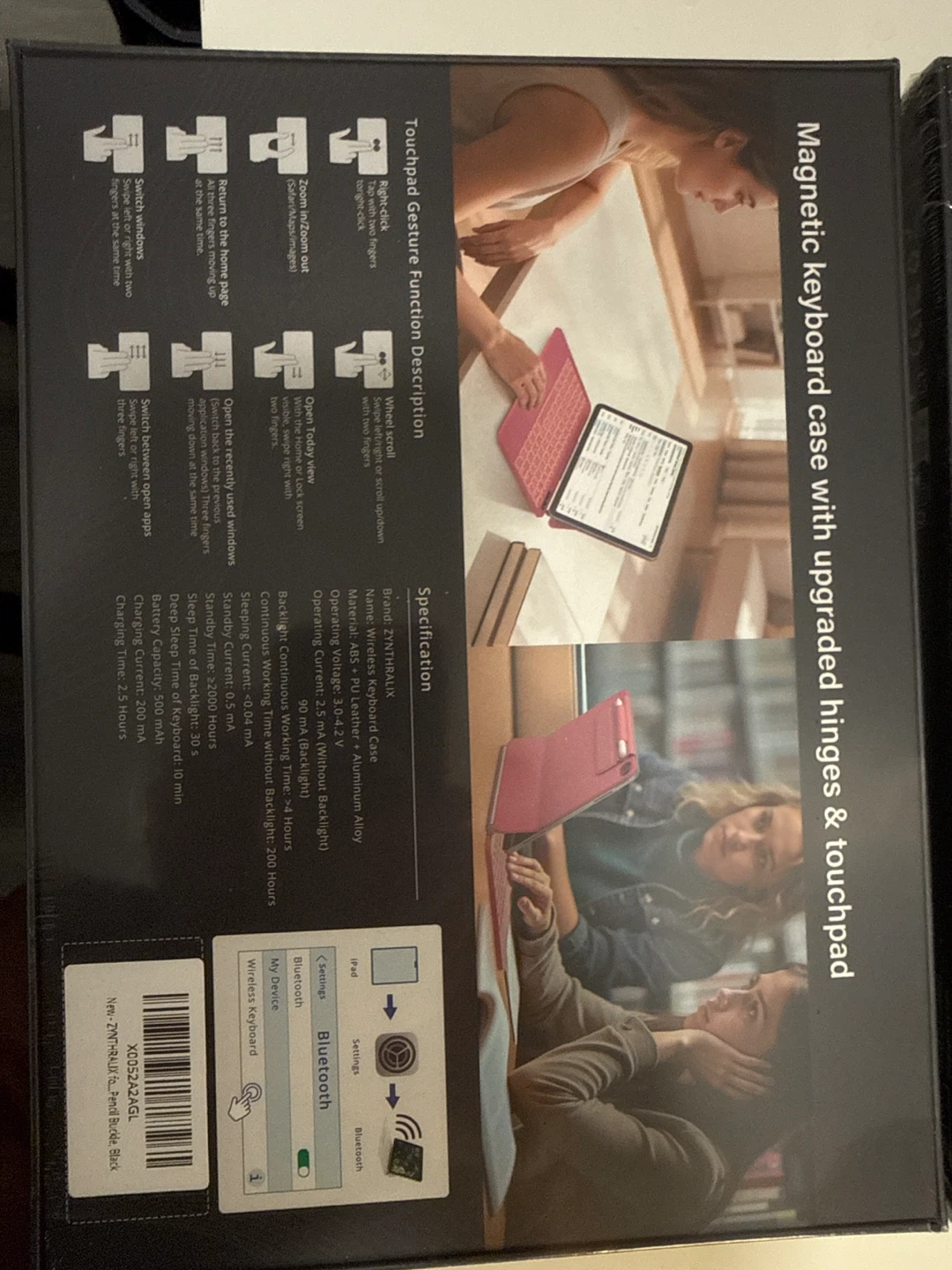 Black Magnetic Keyboard Case with Touchpad for iPad - photo 2