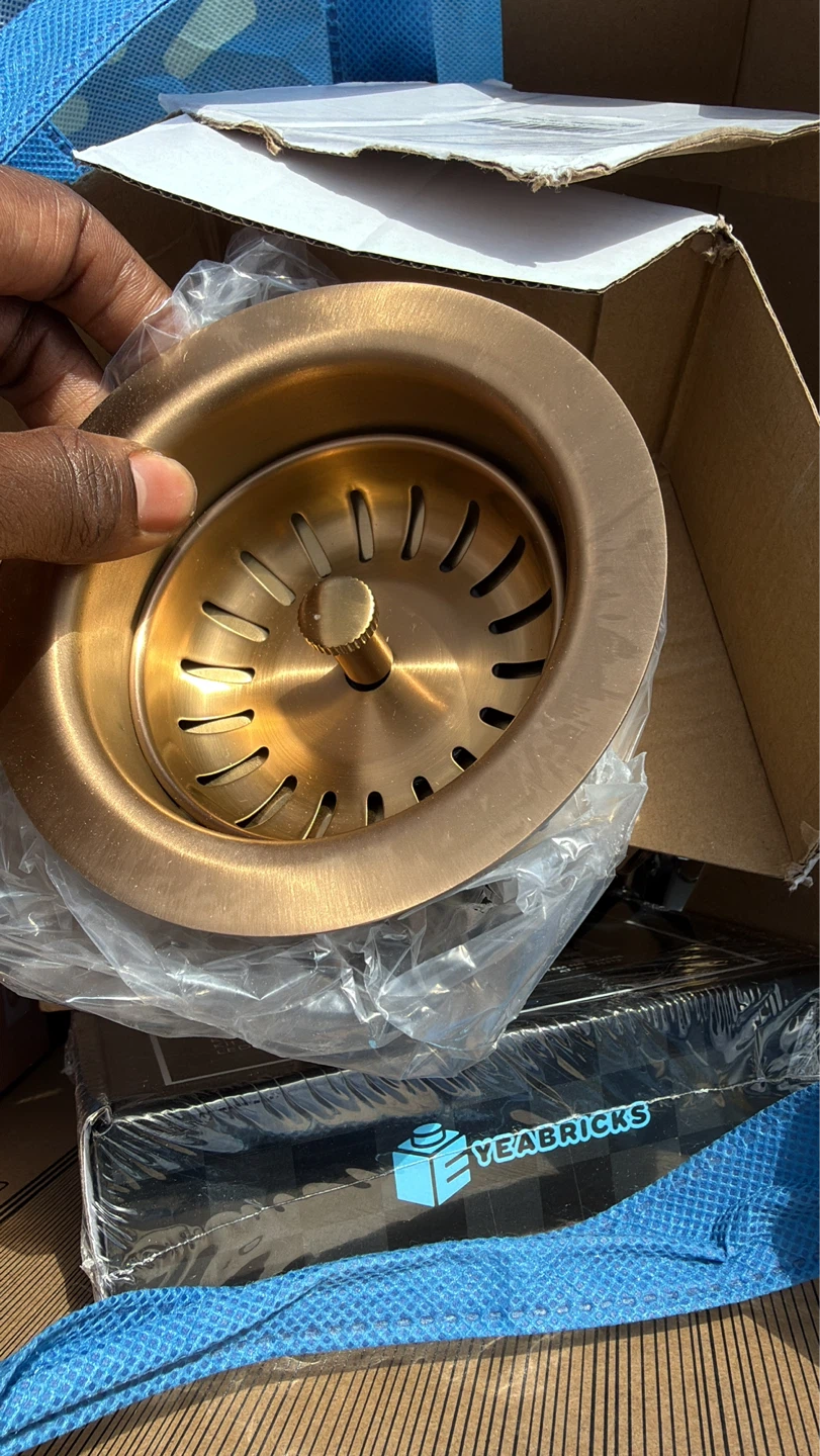 Sink Strainer Basket - Brass Finish