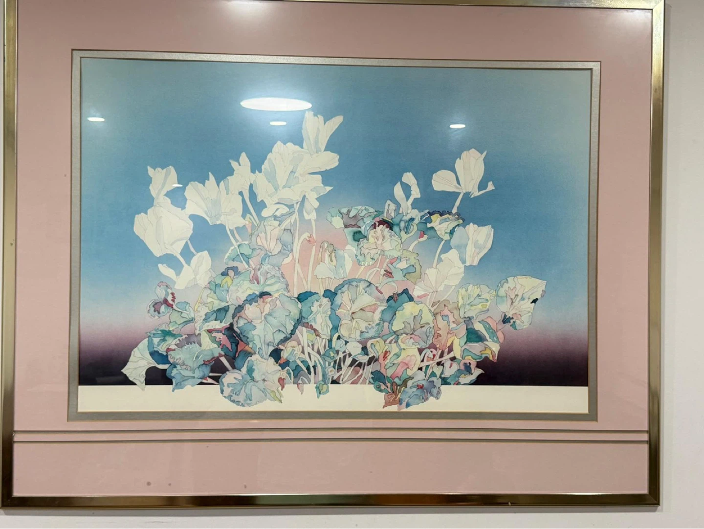 Framed Watercolour Floral Art Print