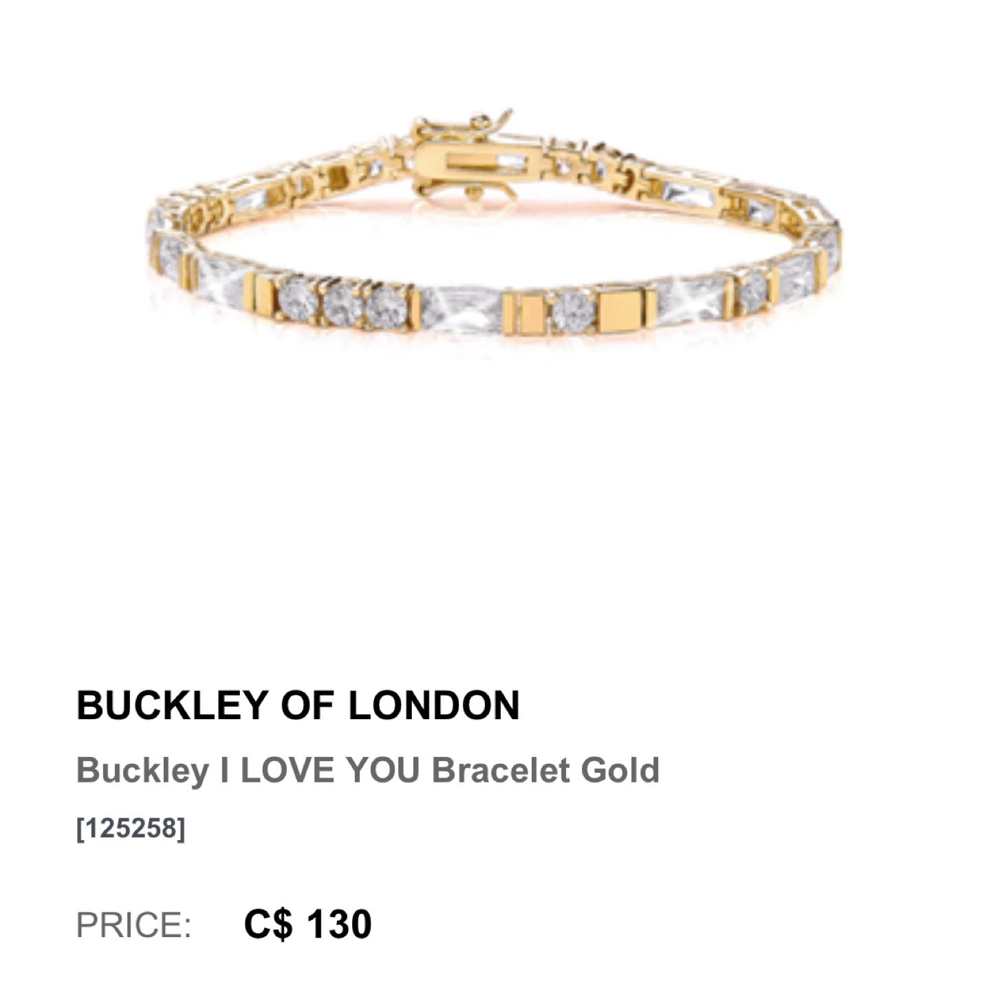 Buckley of London "I Love You" Morse Code Bracelet