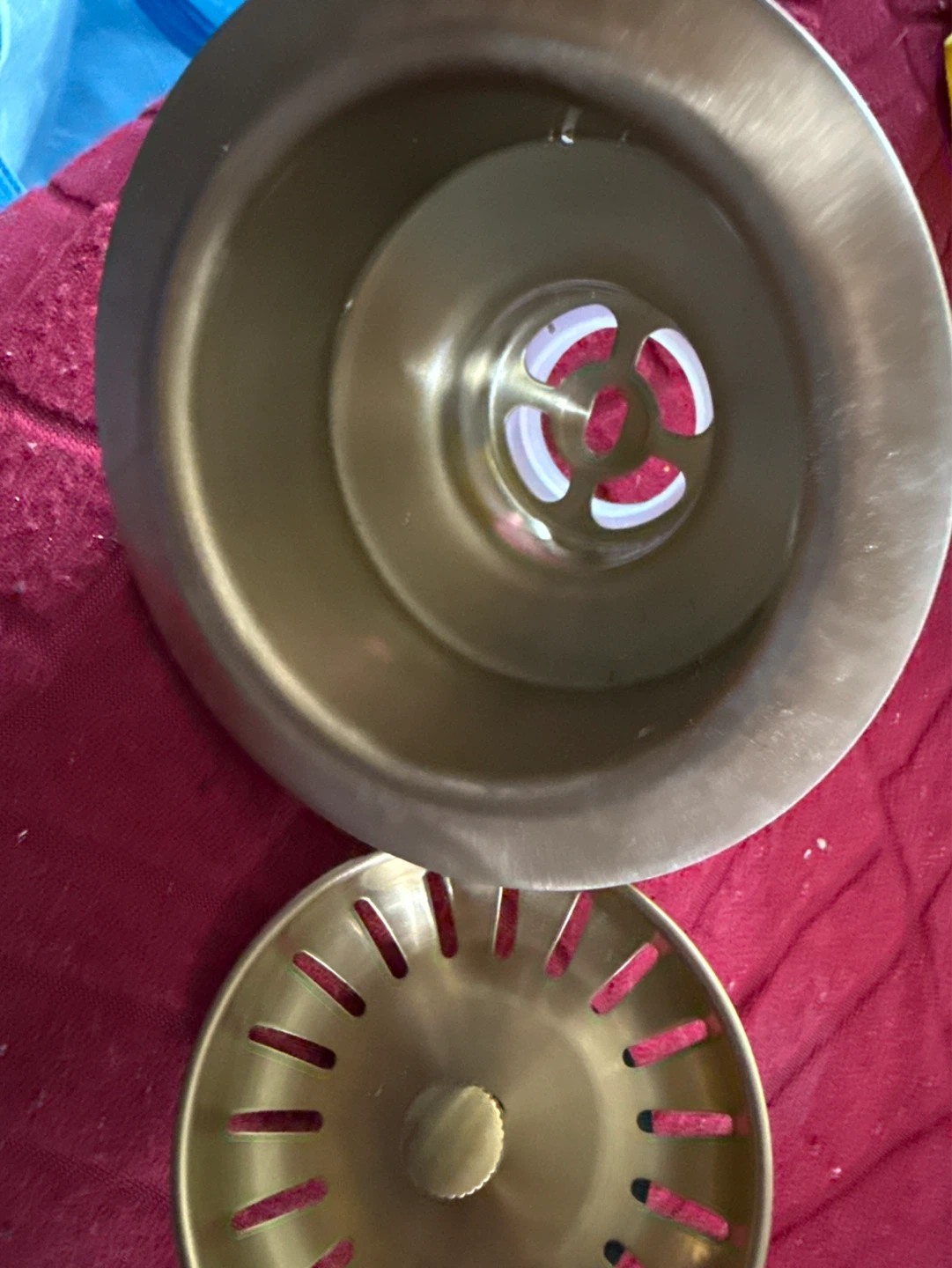 Sink Strainer Basket - Brass Finish - photo 2
