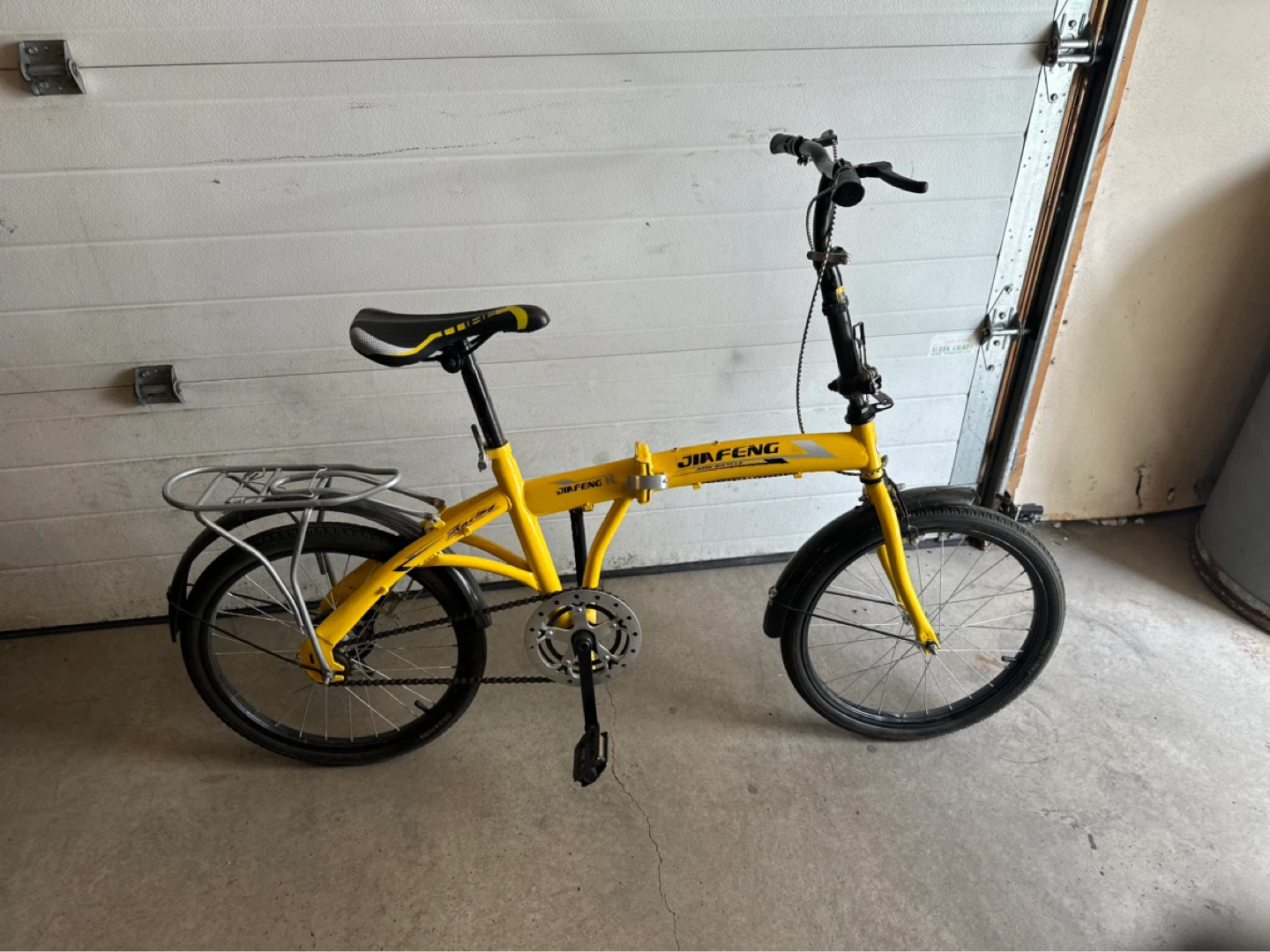 JIAFENG Yellow Folding Bicycle