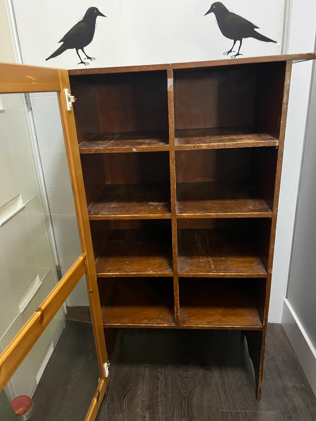 Wooden Display Cabinet with Glass Door - photo 2