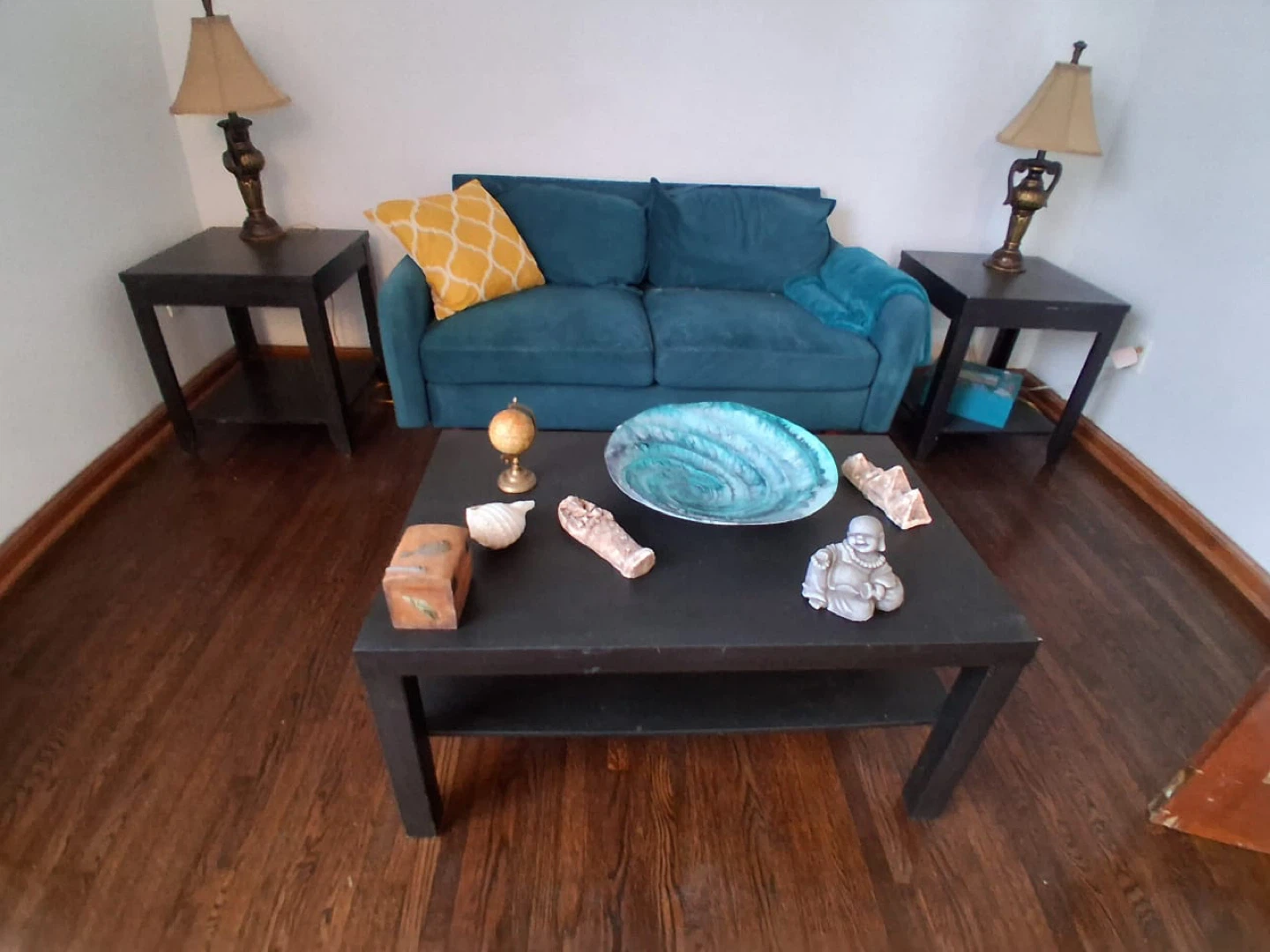 Turquoise 2 seater sofa