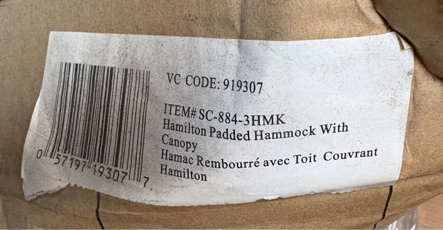 New Hamilton Padded Hammock with Canopy. - photo 4