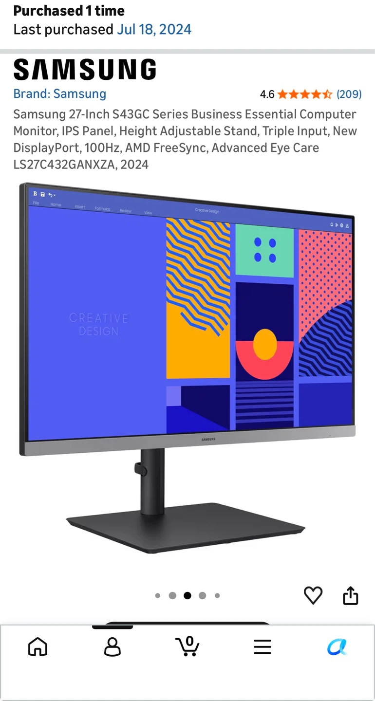 Samsung 27 inch monitor (100hz) - photo 5