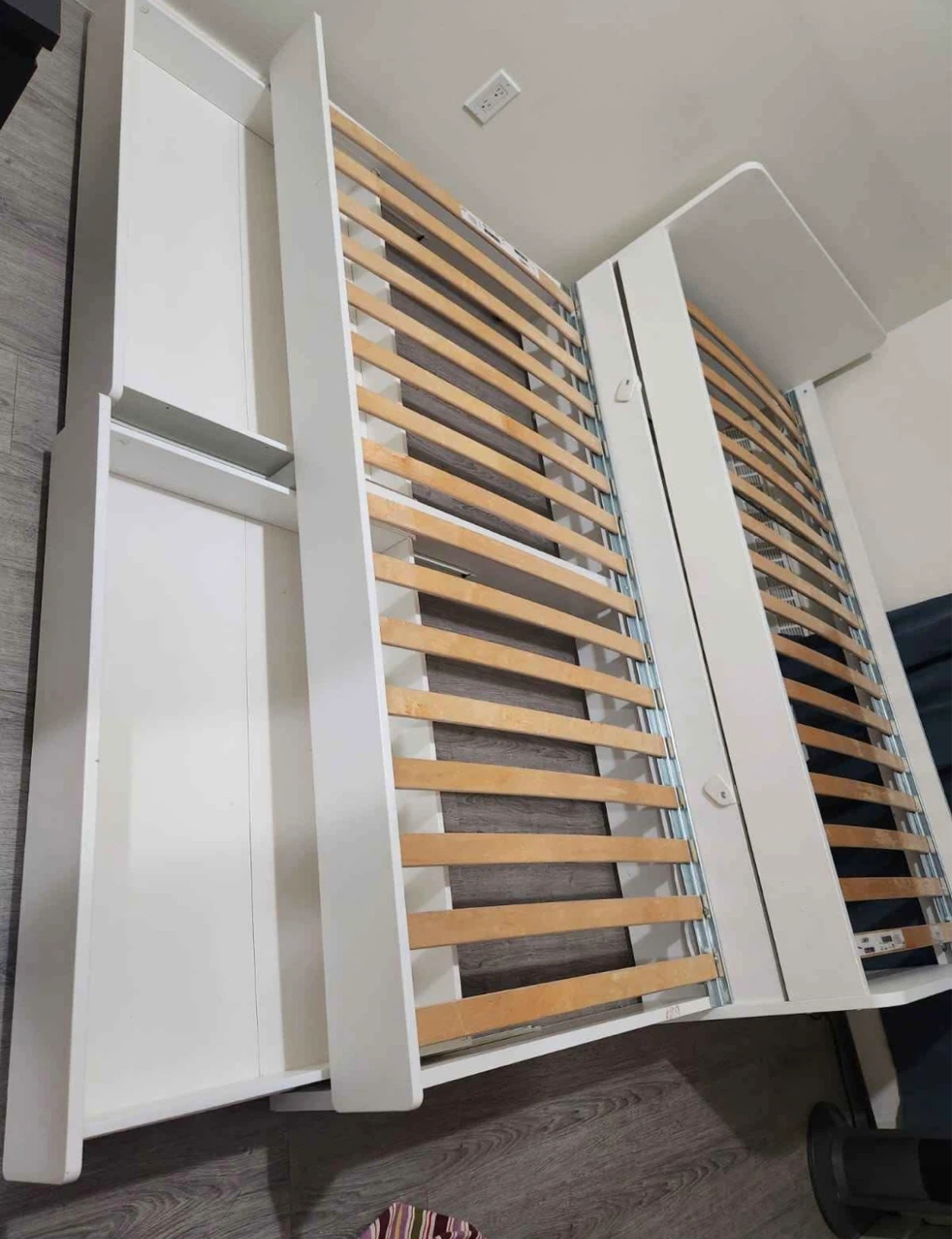 IKEA Twin bed pull out twin with drawers