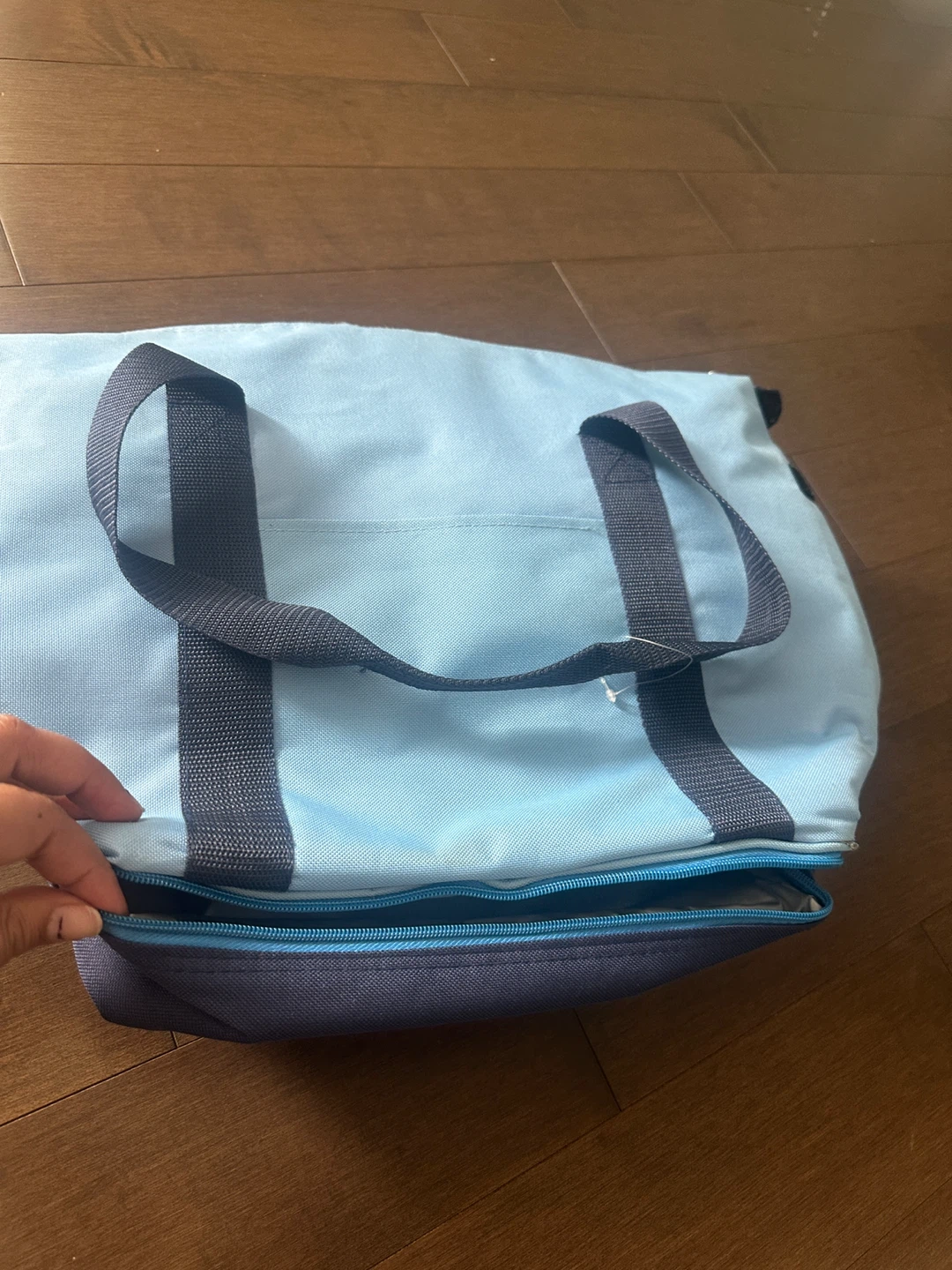Light Blue Insulated Cooler Bag