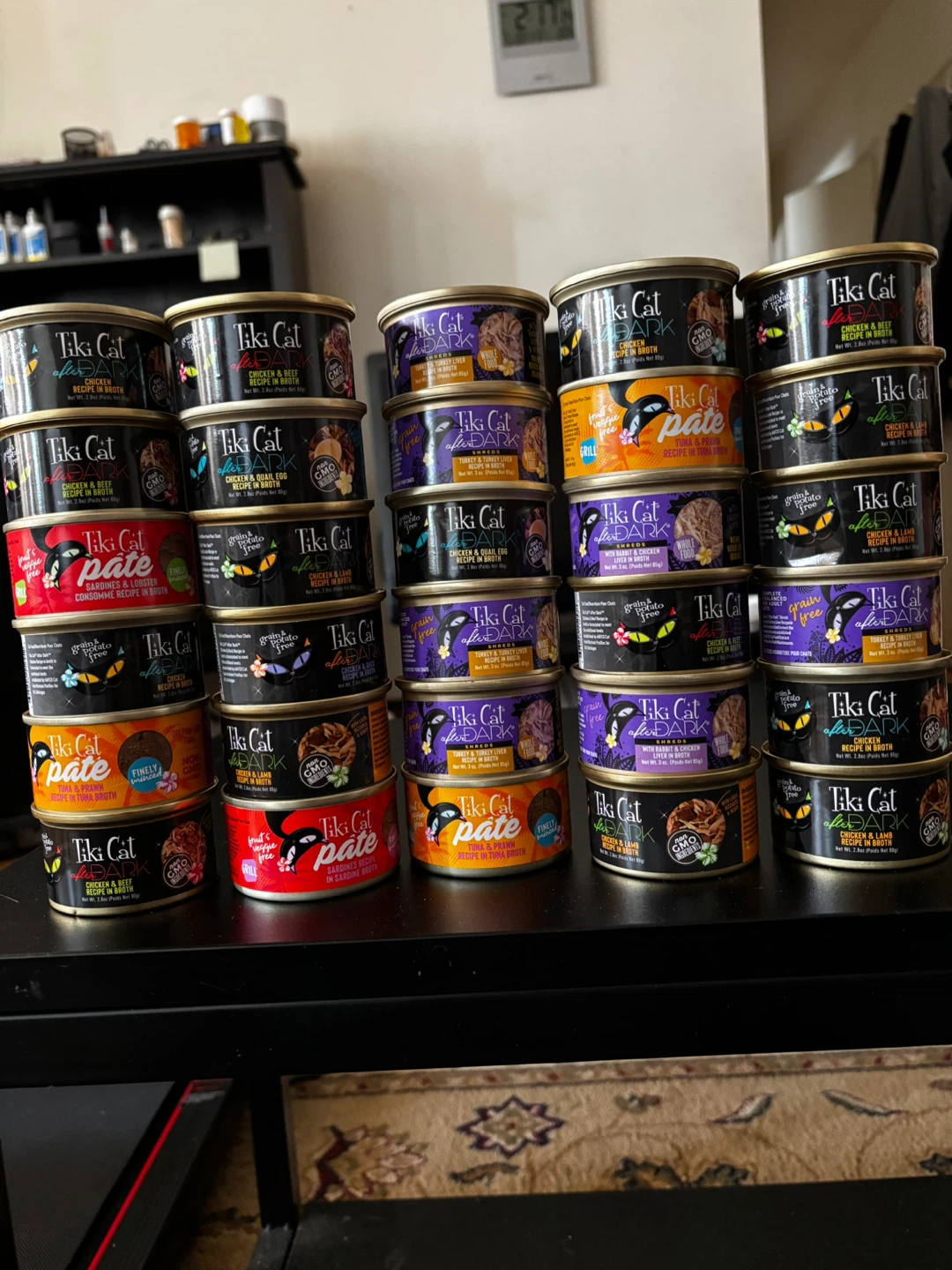 Tiki Cat canned food- 30 cans:  $20