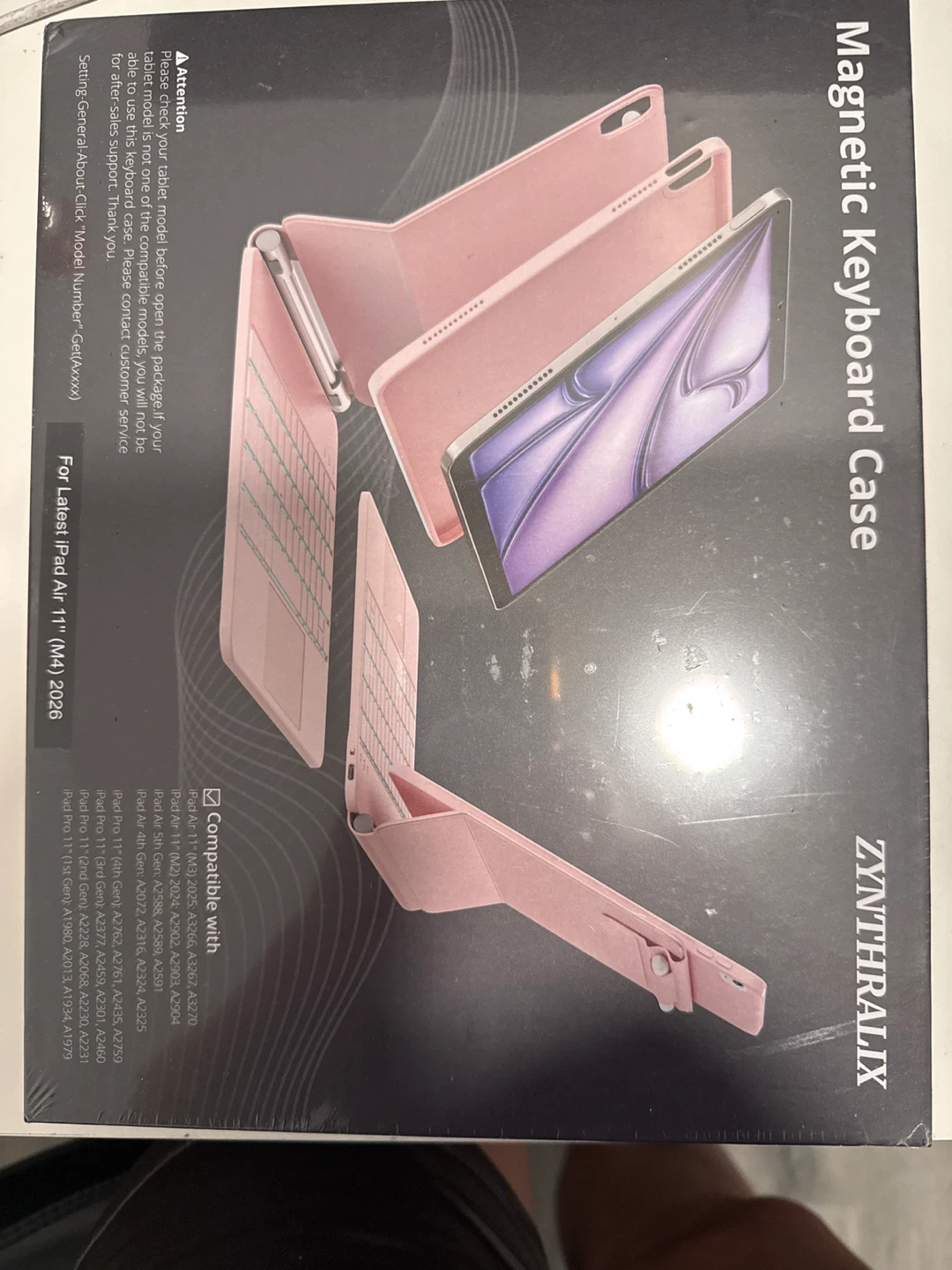 Pink Magnetic Keyboard Case for iPad Air 11" (M2) 2024 - Pink