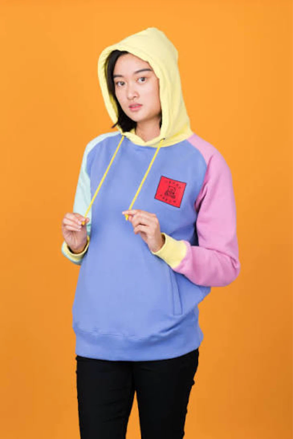 Teddy Fresh Colour Block Hoodie