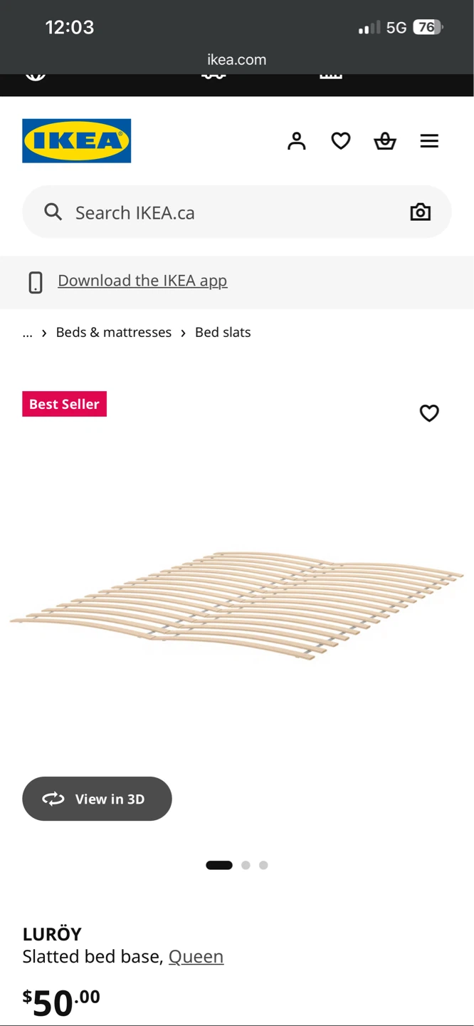 IKEA TARVA Queen bed frame & slats - photo 2