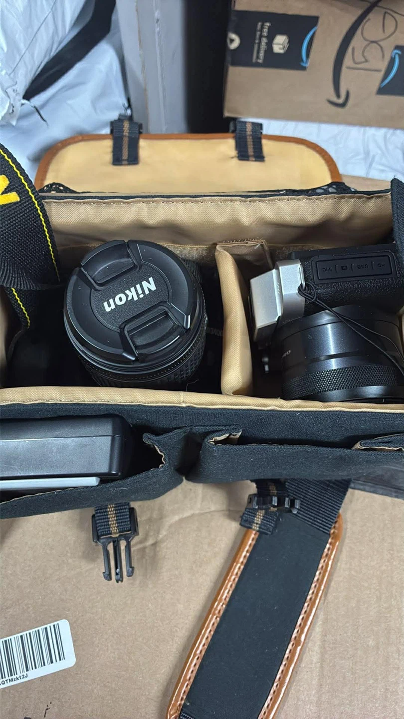 Nikon Camera Bag with Lens