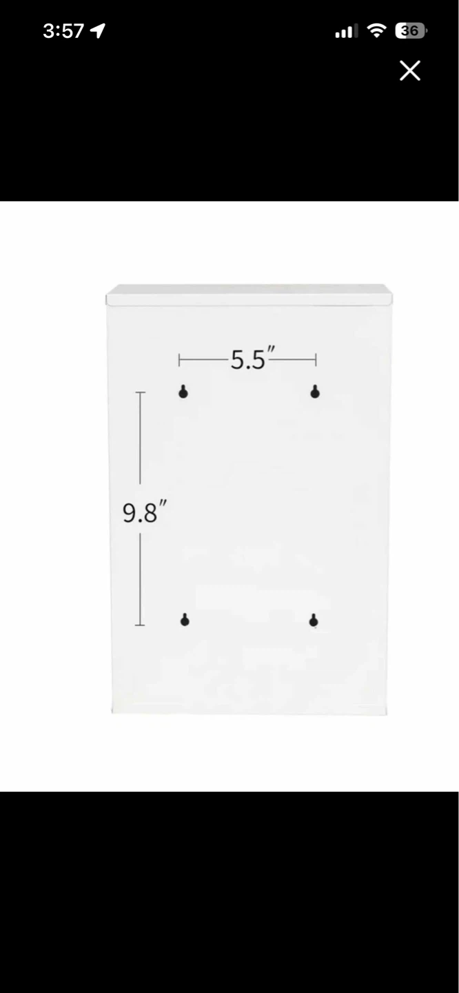 White First Aid Medicine Cabinet with Cross Symbol - photo 3