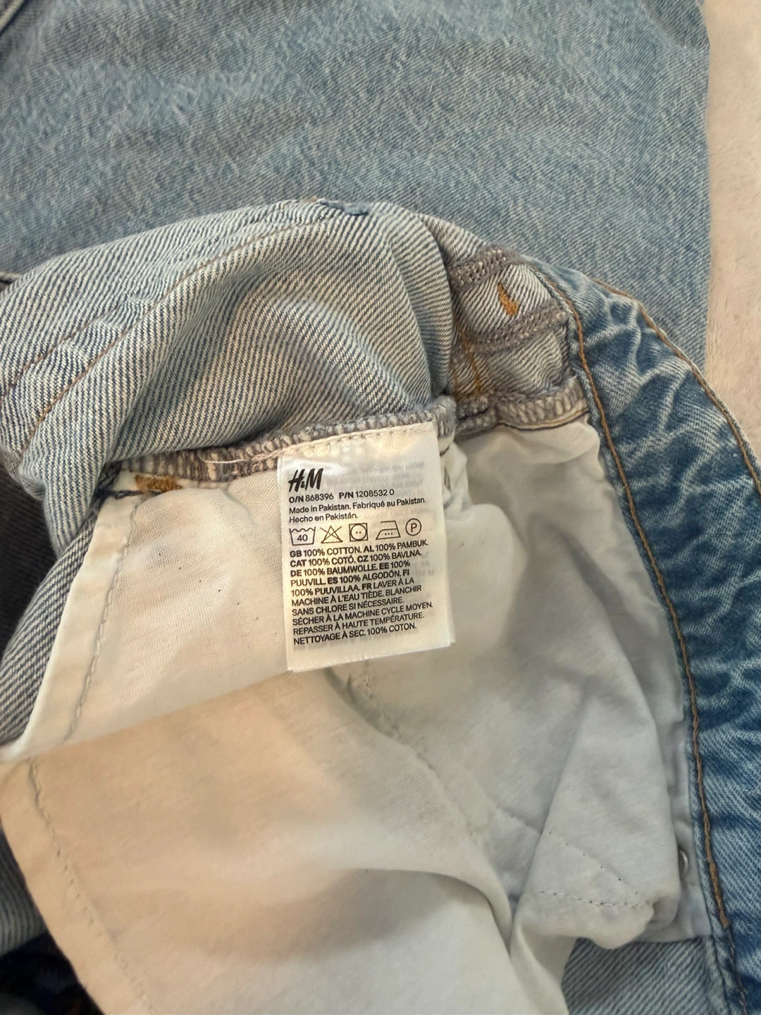 H&M Baggy Loose Fit Jeans - Light Wash Denim - photo 3