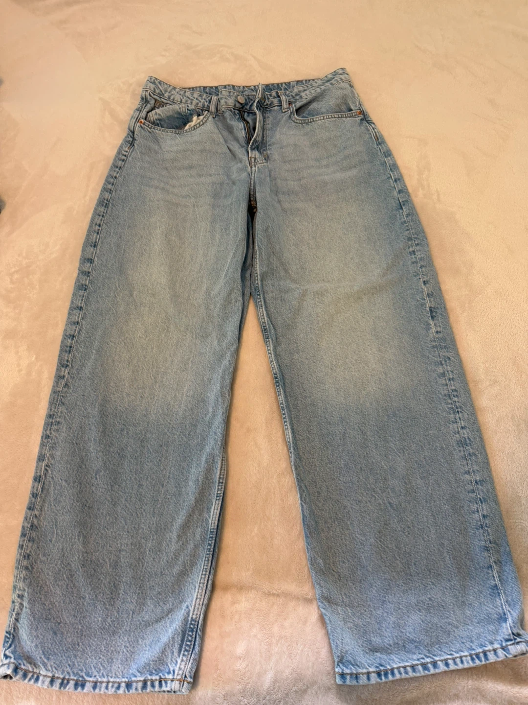 H&M Baggy Loose Fit Jeans - Light Wash Denim - photo 4